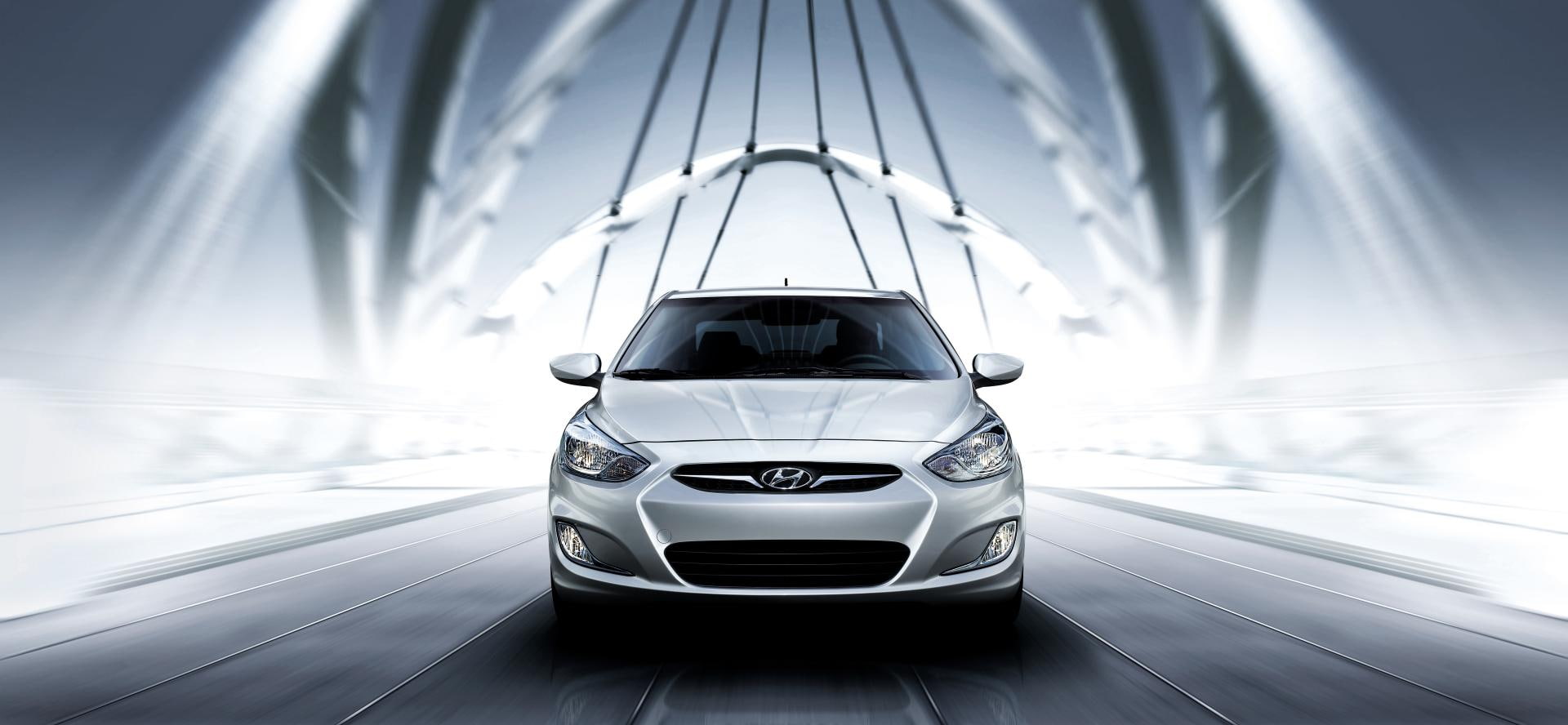 1080P, accent, hyundai, car, sedan, HD Wallpaper
