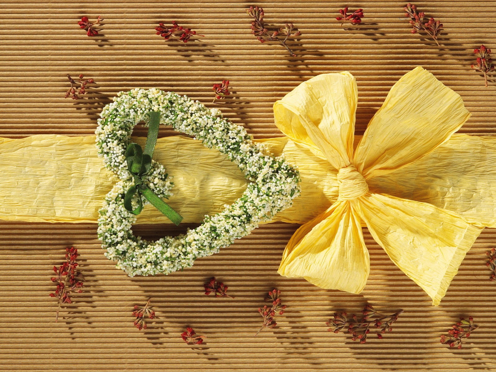 freshness, flowering plant, gift, wood - Material, cultures, indoors, healthy eating, plant, no people, food and drink, still life, bow, shape, directly above, HD Wallpaper