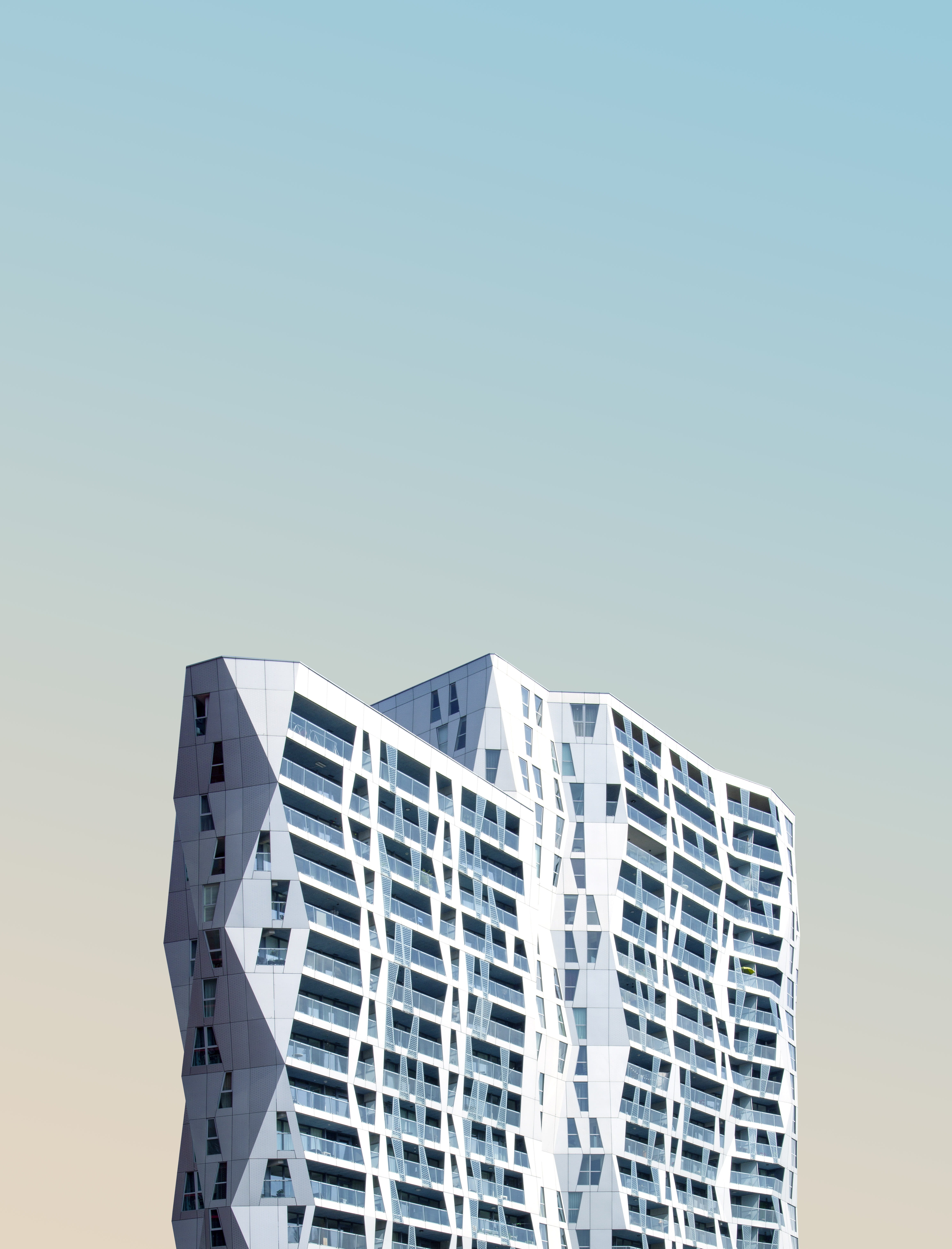 skyscraper, d, view, architectureporn, building, building exterior, copy space, business, apartment, photo, half, luxury, sunlight, housing development, Phone HD Wallpaper