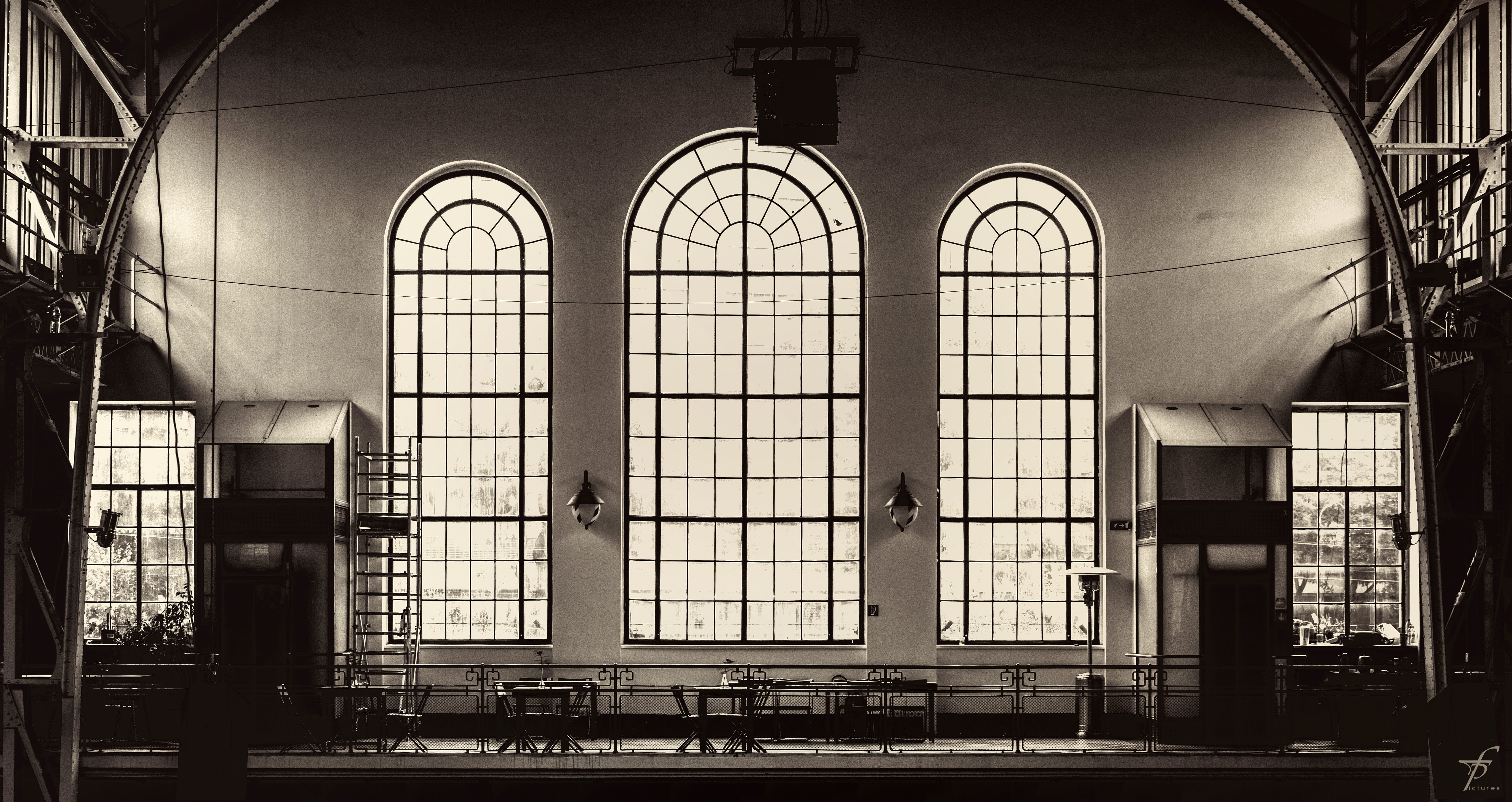 railroad station, glass - material, outdoors, indoors, construction, white, interior, building, building exterior, seat, low angle view, day, built structure, HD Wallpaper