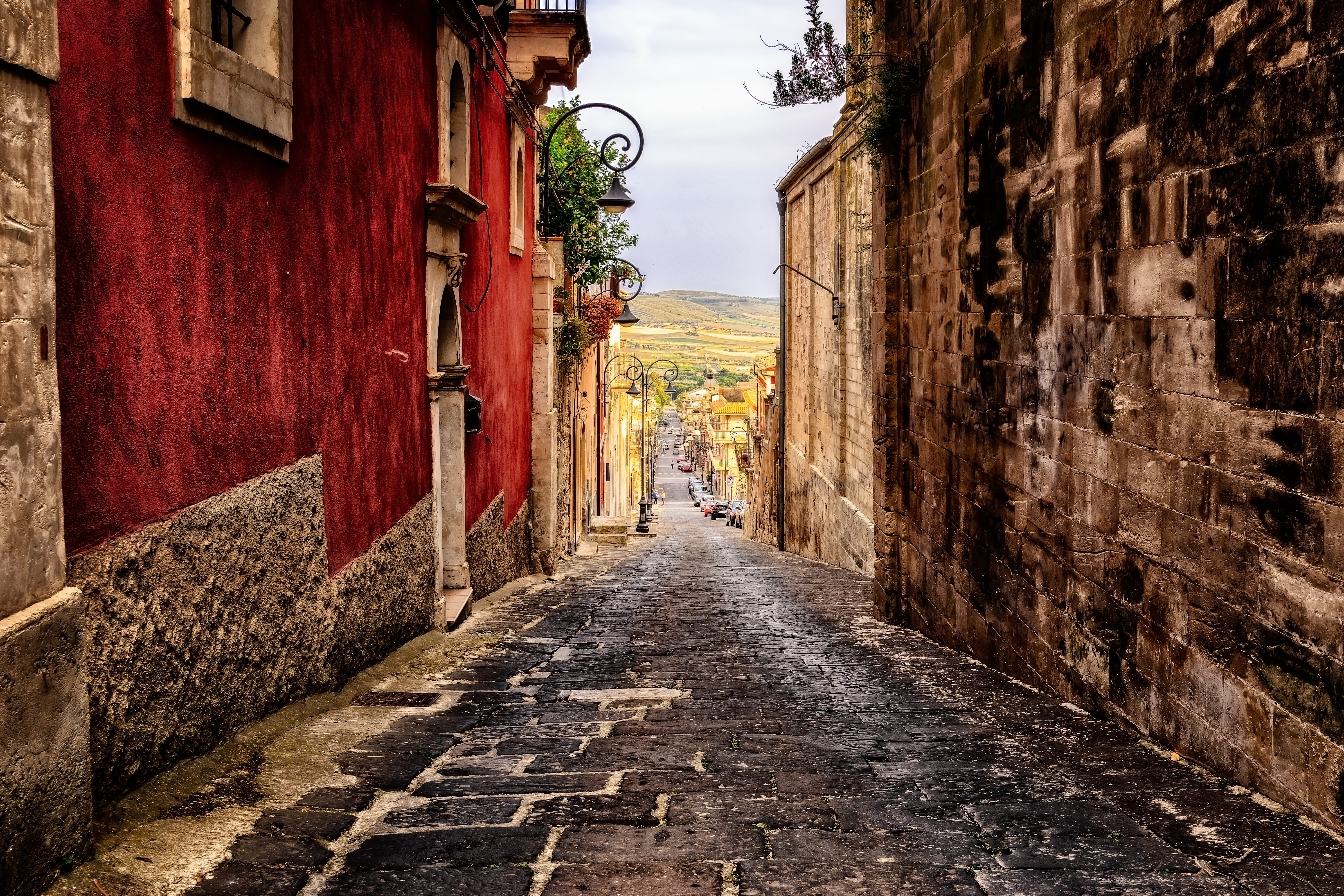 old, the way forward, footpath, houses, historic center, 5K, stone, paved, building exterior, building, travel destinations, historically, downtown, italy, HD Wallpaper