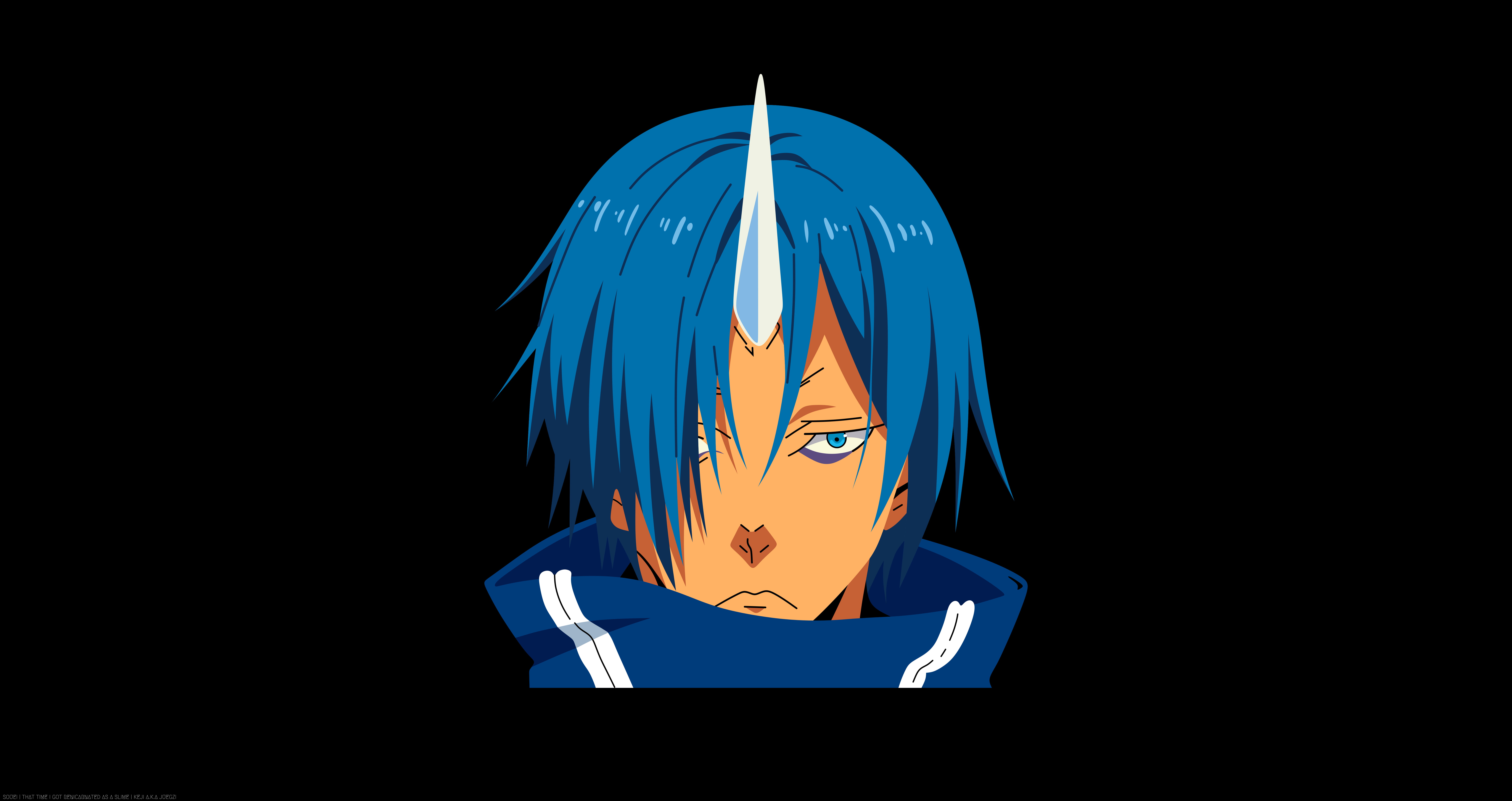 Boy, 8K, Anime, Minimalist, That Time I Got Reincarnated as a Slime, Face, Souei (That Time I Got Reincarnated as a Slime), HD Wallpaper