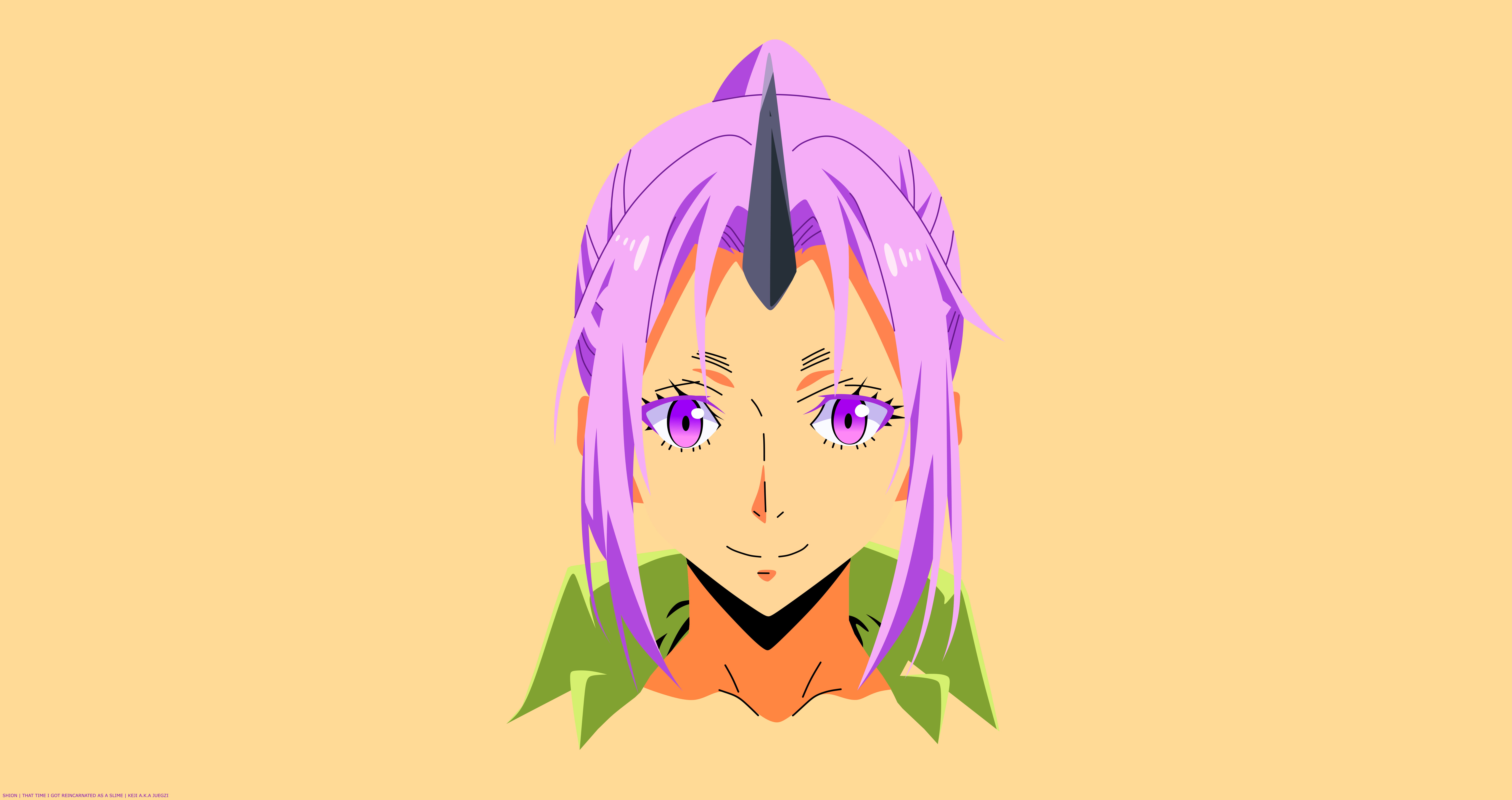 Minimalist, Shion (That Time I Got Reincarnated as a Slime), Anime, 8K, Face, That Time I Got Reincarnated as a Slime, HD Wallpaper