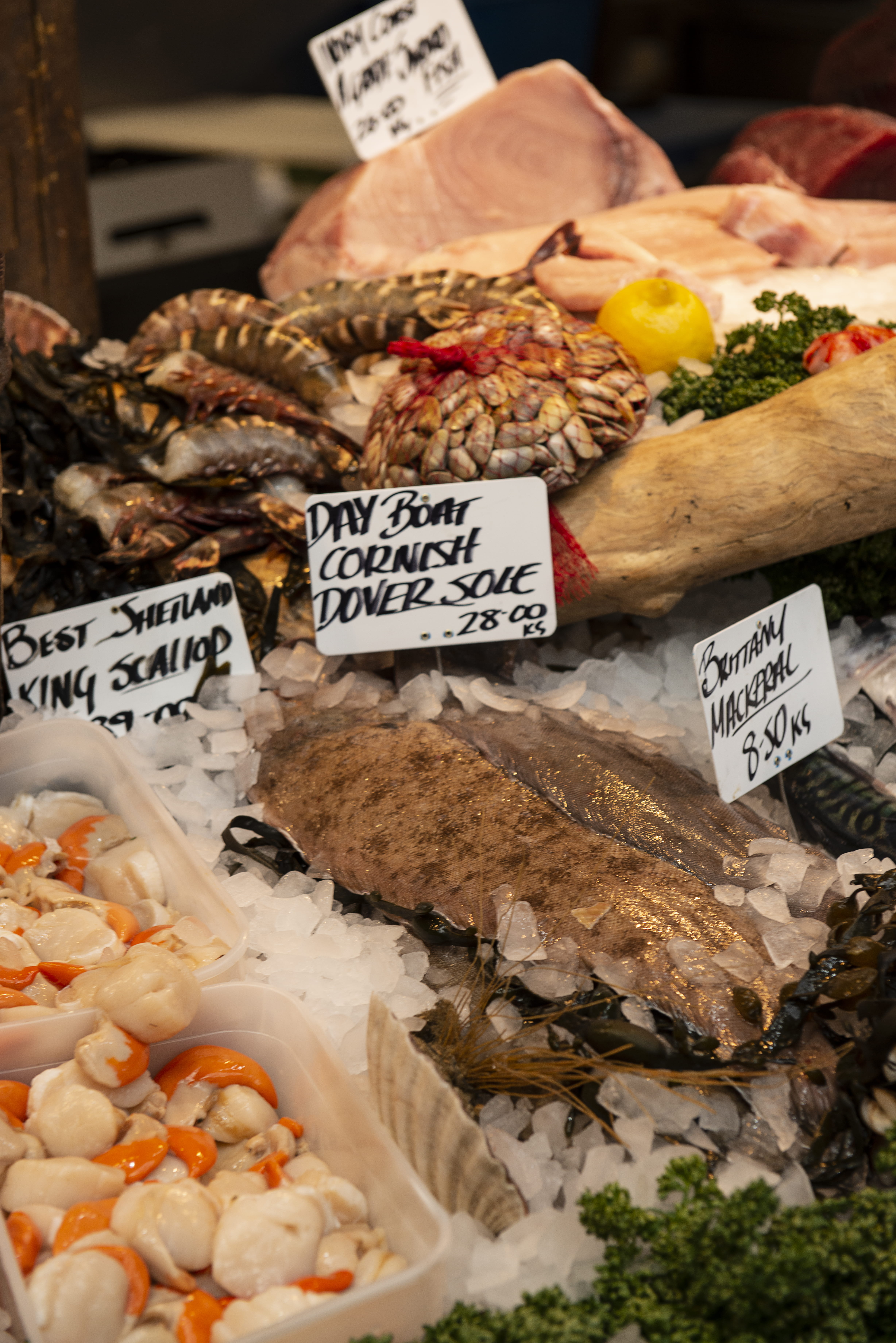 shop, freshness, high angle view, london, seafood, retail, still life, seashell, animal, meal, grocery store, for sale, sea food, market stall, variation, Phone HD Wallpaper