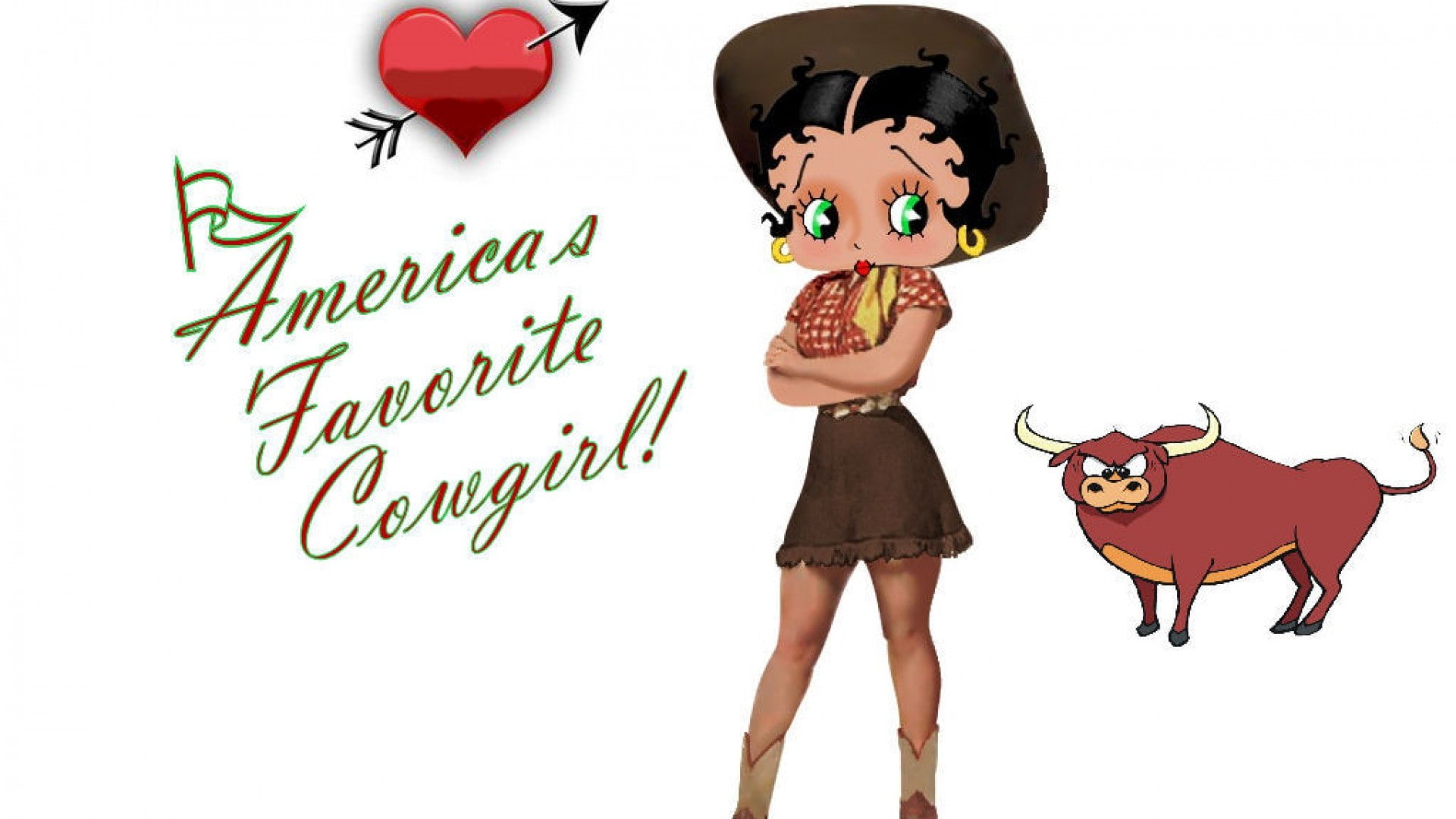 real people, studio shot, childhood, standing, women, lifestyles, indoors, cowgirl, mammal, representation, text, leisure activity, happiness, Betty Boop, HD Wallpaper