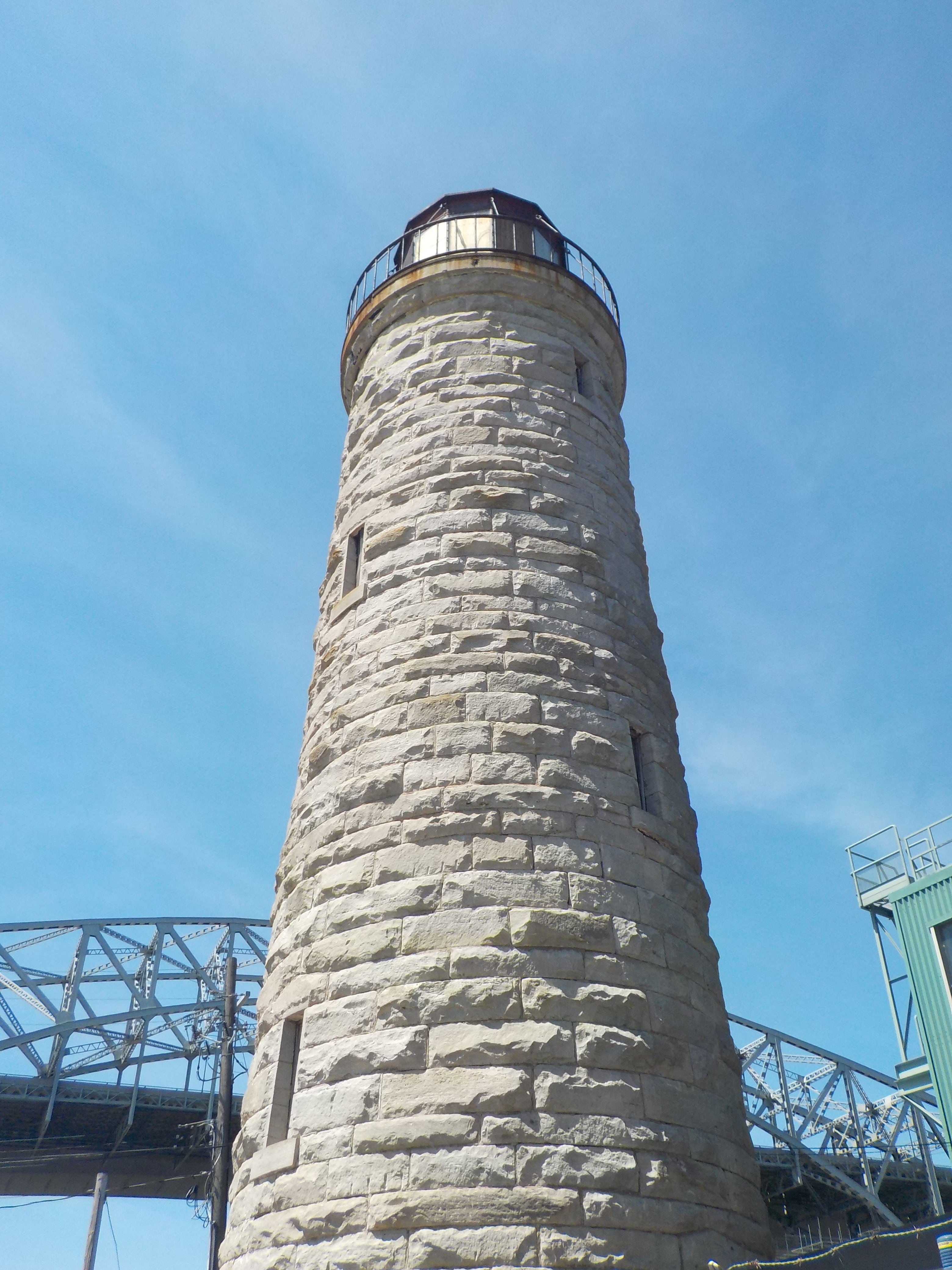 blue, day, no people, safety, built structure, guidance, clear sky, ontario, tower, architecture, building exterior, history, low angle view, sky, lighthouse, Phone HD Wallpaper
