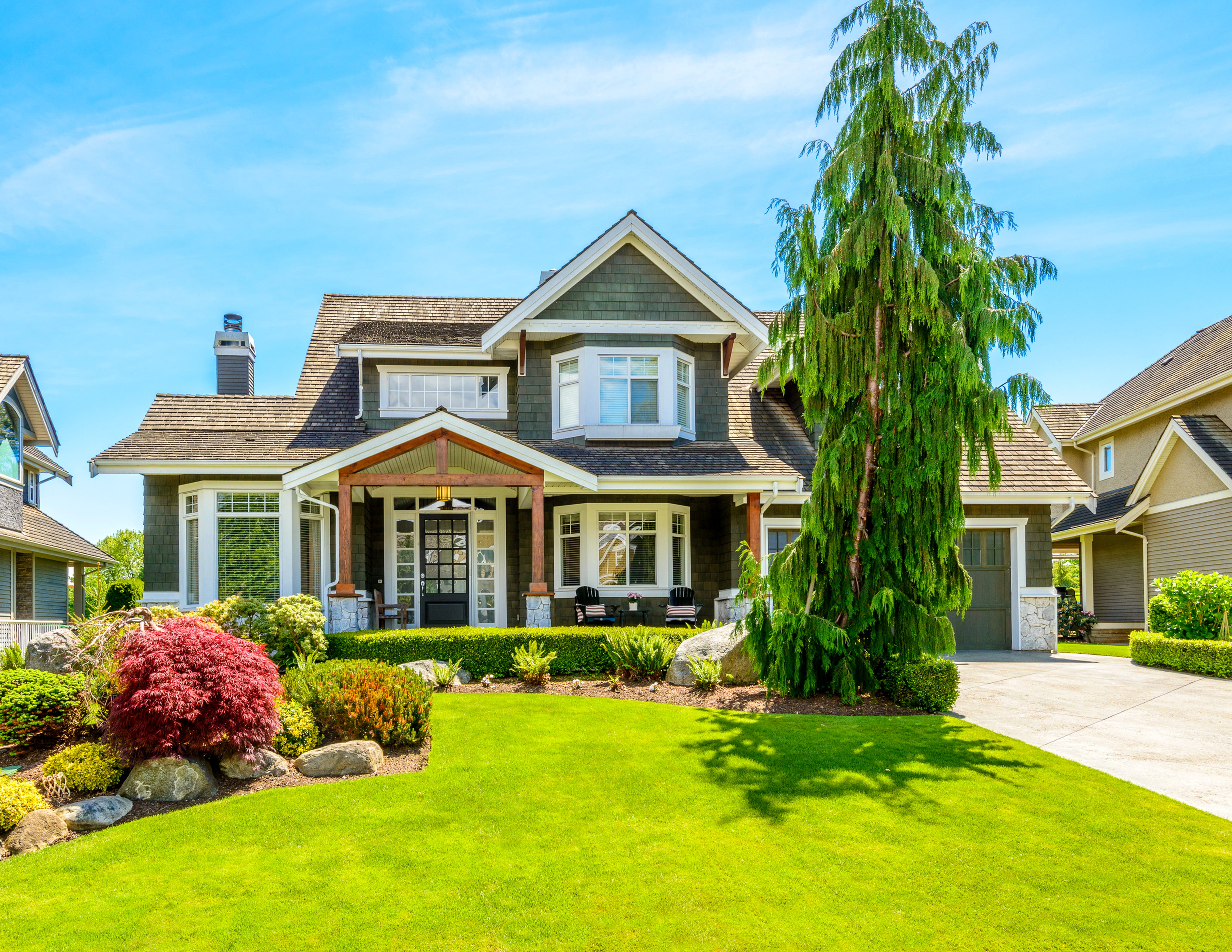 growth, home Ownership, front or Back Yard, outdoors, new, sky, tree, no People, plant, window, built Structure, architecture, formal Garden, wealth, green, HD Wallpaper