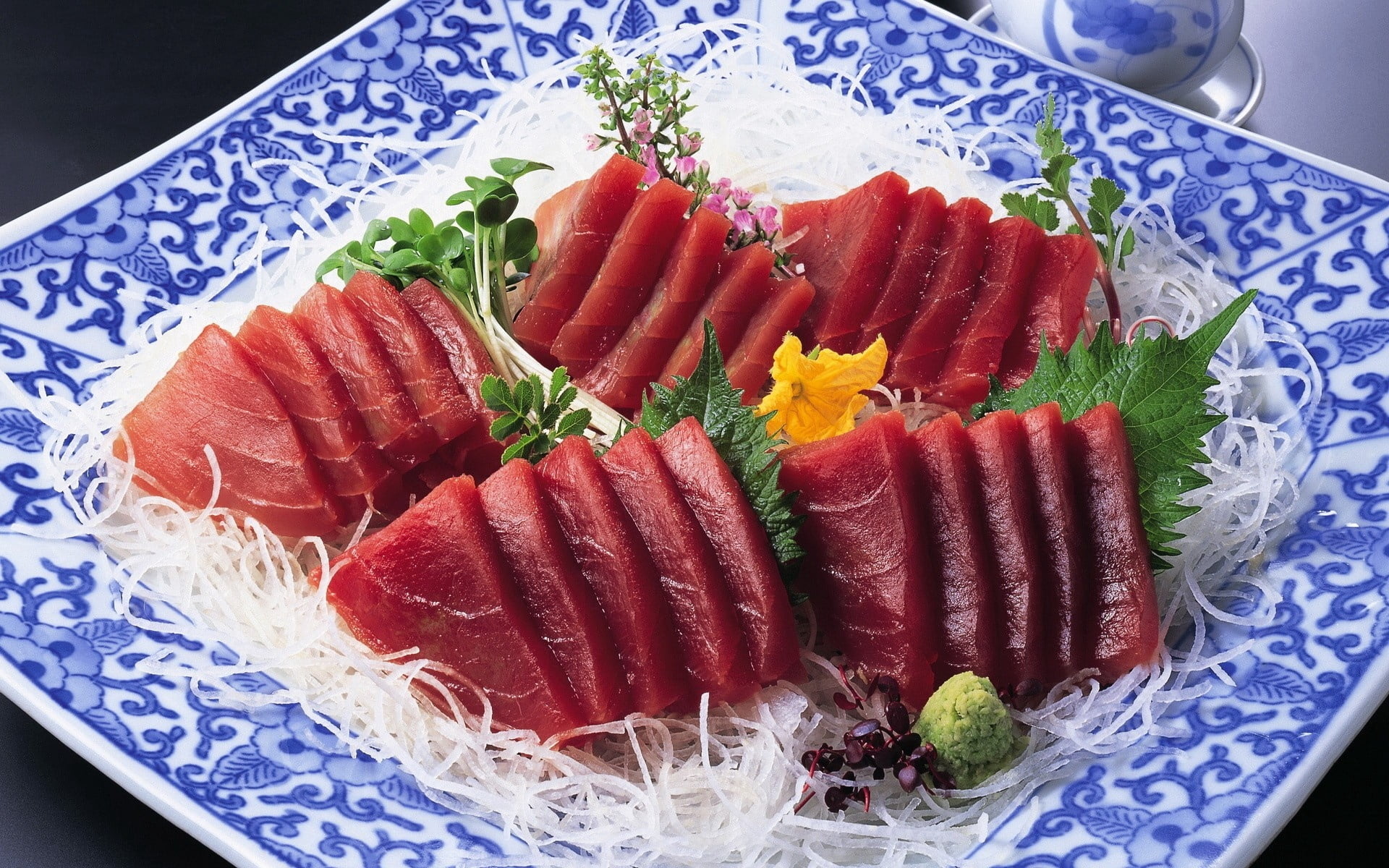 fruit, food, fillet, ready-to-eat, cooking, dieting, japanese food, close-up, no people, crockery, table, refreshment, food And Drink, healthy Eating, restaurant, HD Wallpaper