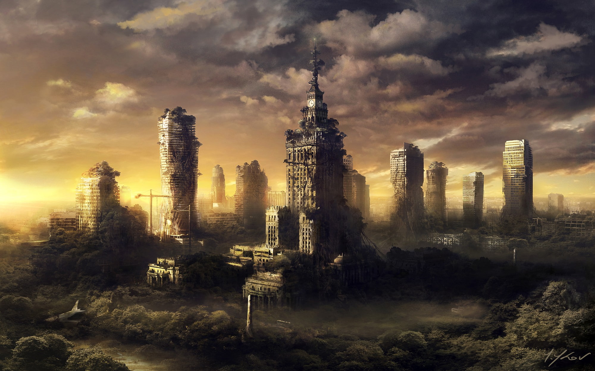 city, architecture, warsaw, 1080P, HD Wallpaper