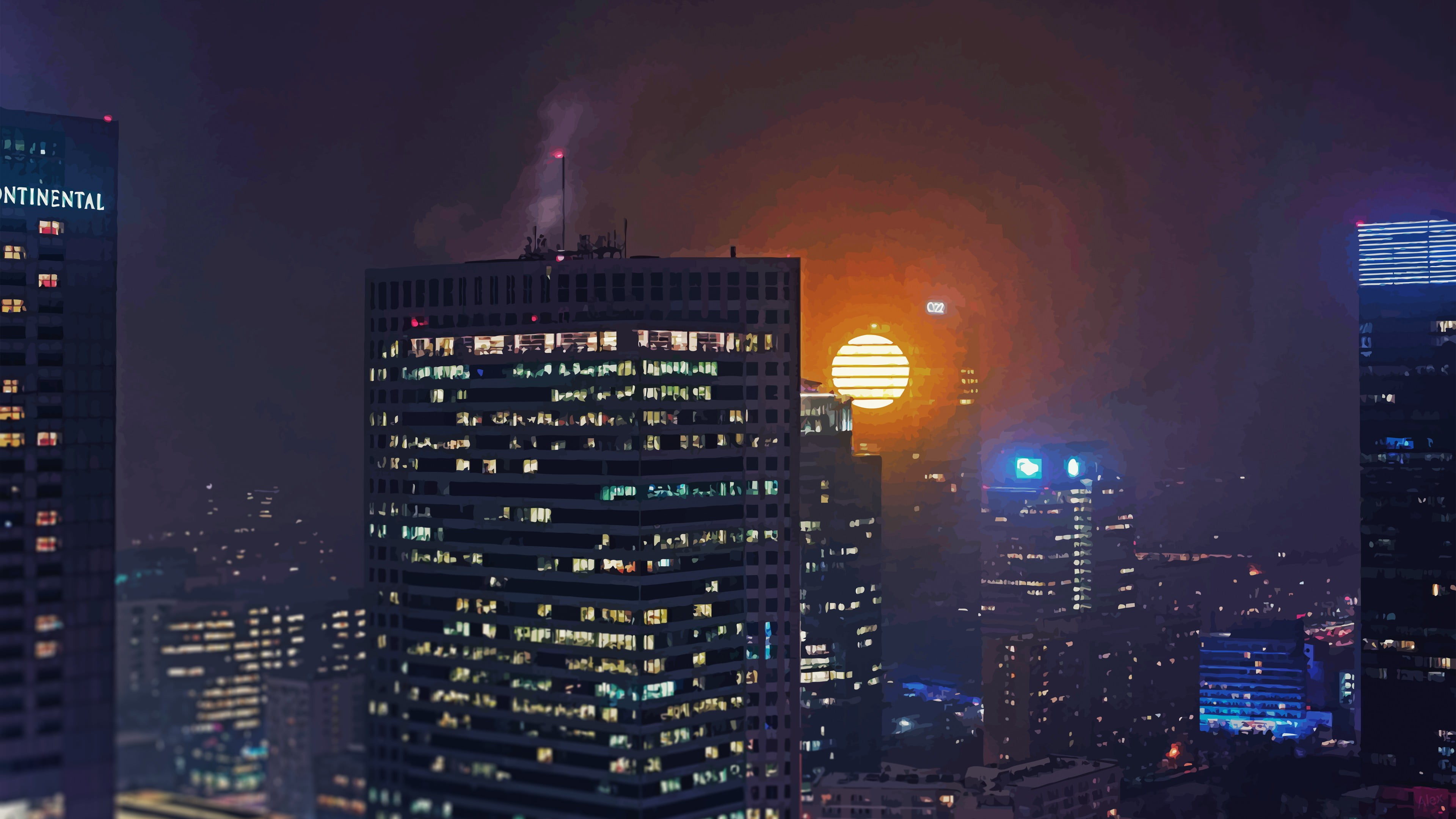 grey, tall - high, 4K, built structure, rise, high, city life, building exterior, nature, modern, building, skyscraper, cityscape, illuminated, tower, HD Wallpaper