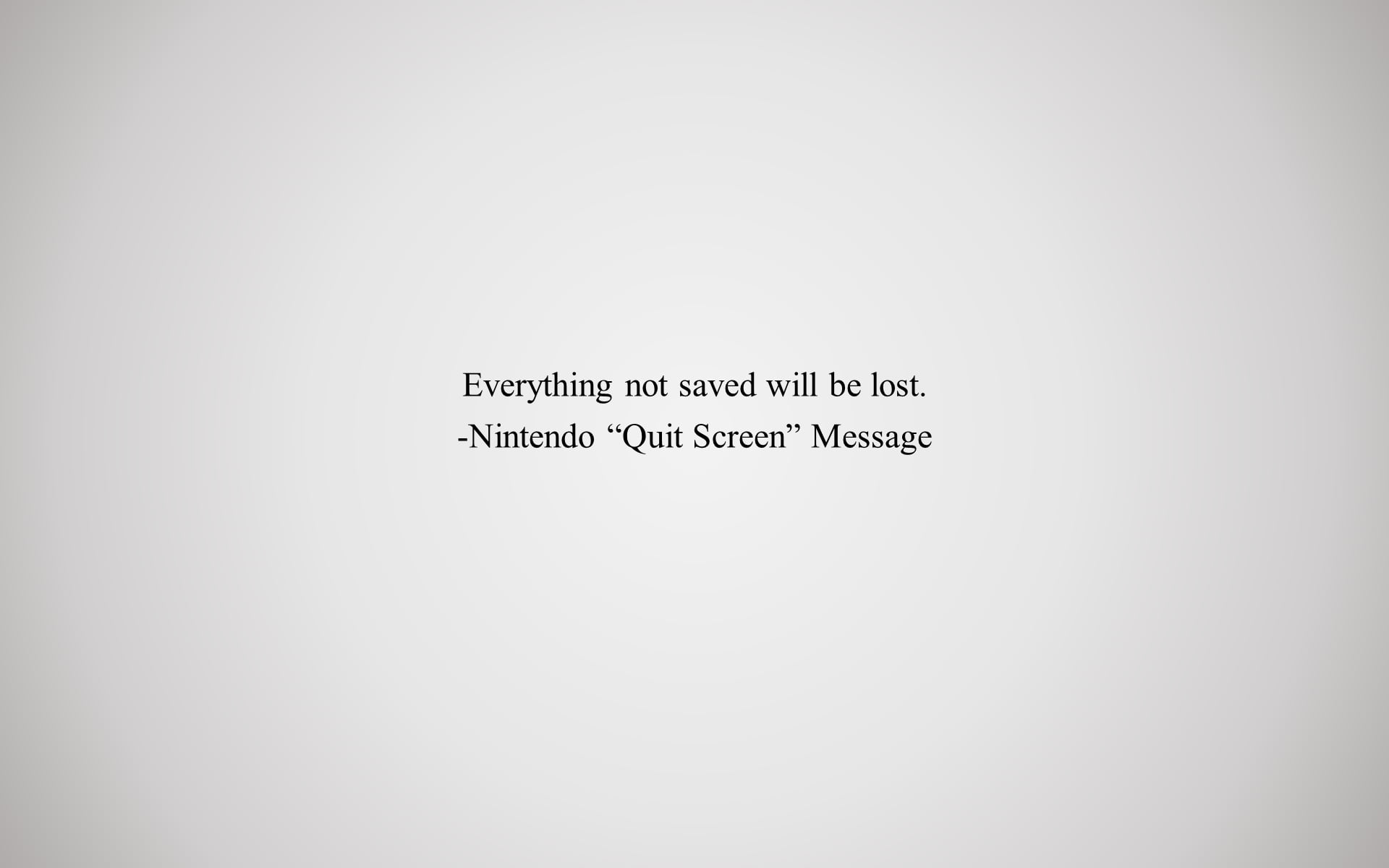 Nintendo, 1080P, philosophy, quit screen, HD Wallpaper