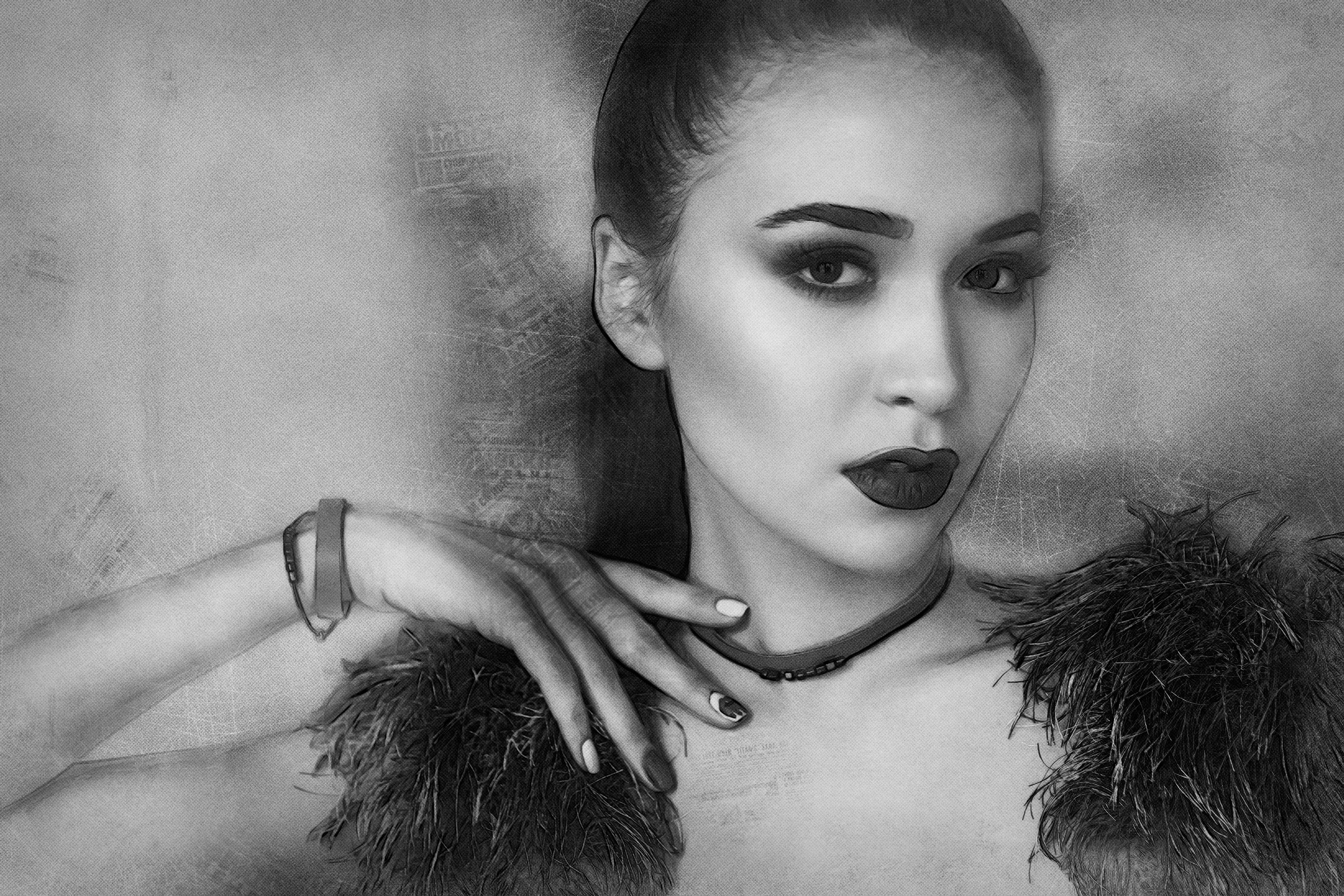 quite complete, woman, young adult, concrete wall, loft, digital manipulation, one person, human hair, people, portrait, female, human hand, beauty, hairstyle, HD Wallpaper