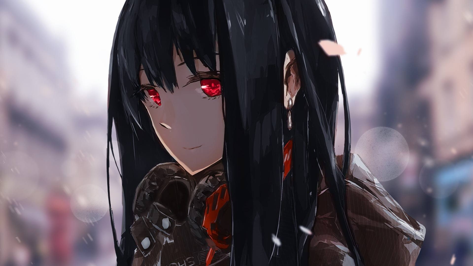 fan art, 1080P, Shibuya Rin, red eyes, THE iDOLM@STER, animations, HD Wallpaper