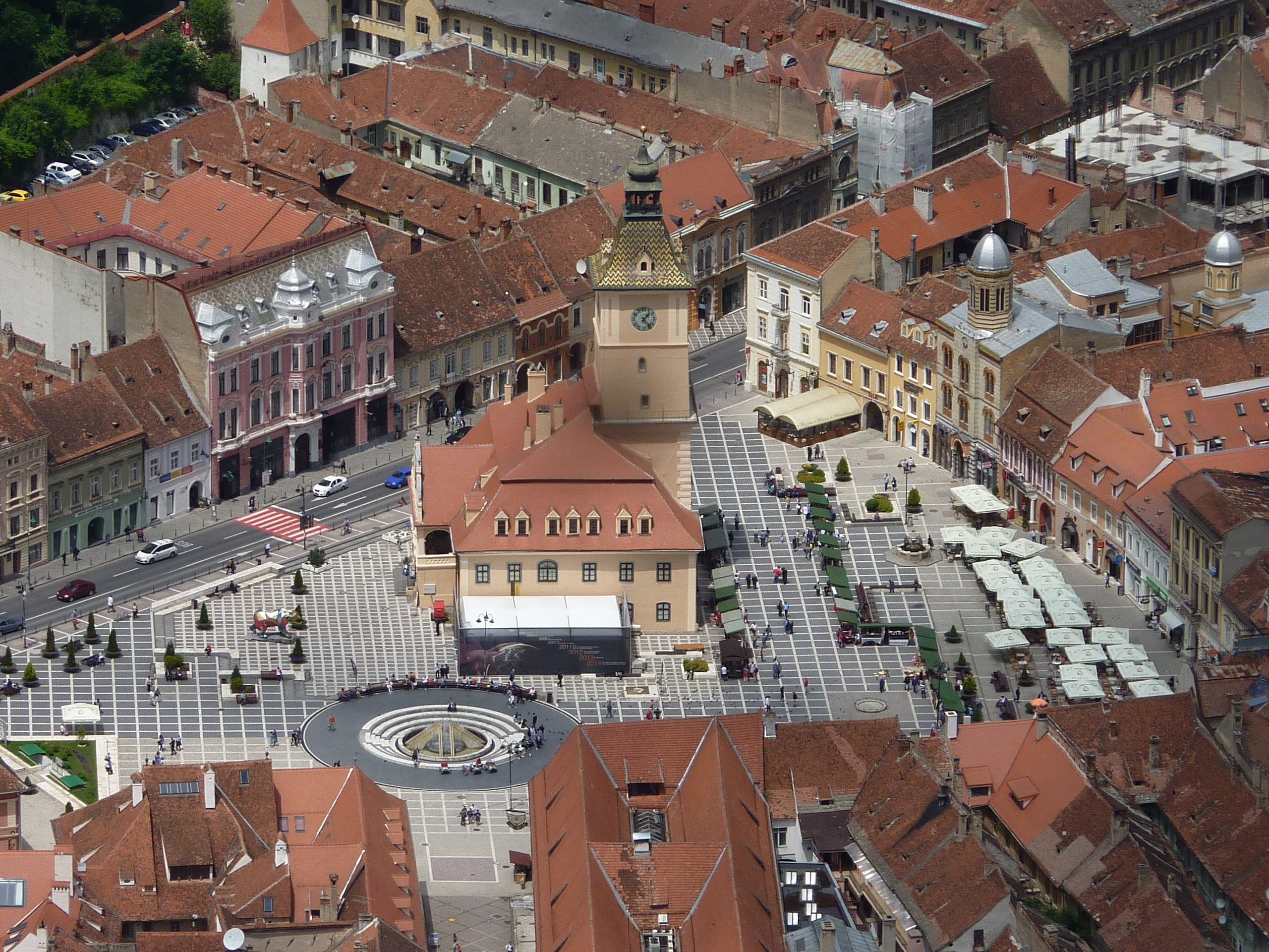 center, roof, street, BirdS Eye View, town, City, townscape, house, roof tile, old, travel destinations, residential district, building exterior, architecture, HD Wallpaper