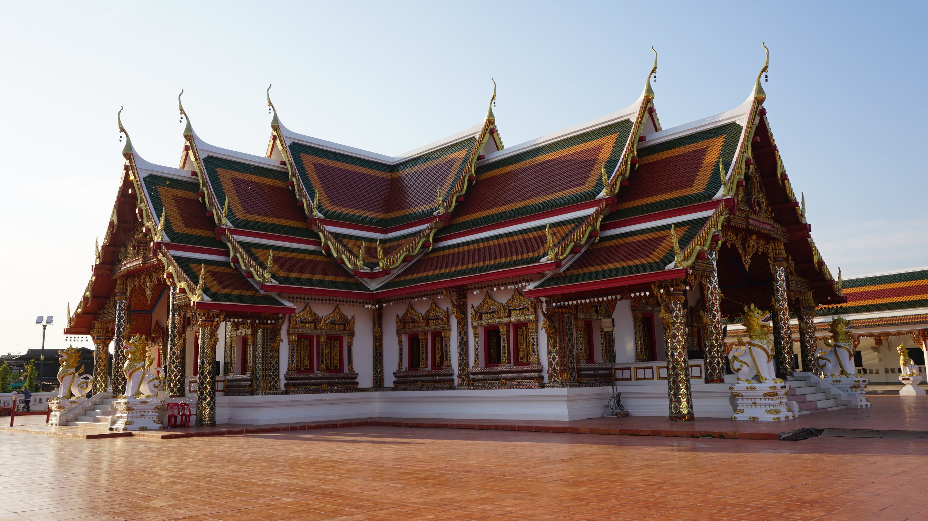 thailand temple, the past, city, travel, cultures, 2K, buddha, buddhism, ornate, thailand art, history, thailand, wat phra that choeng chum, architecture, HD Wallpaper