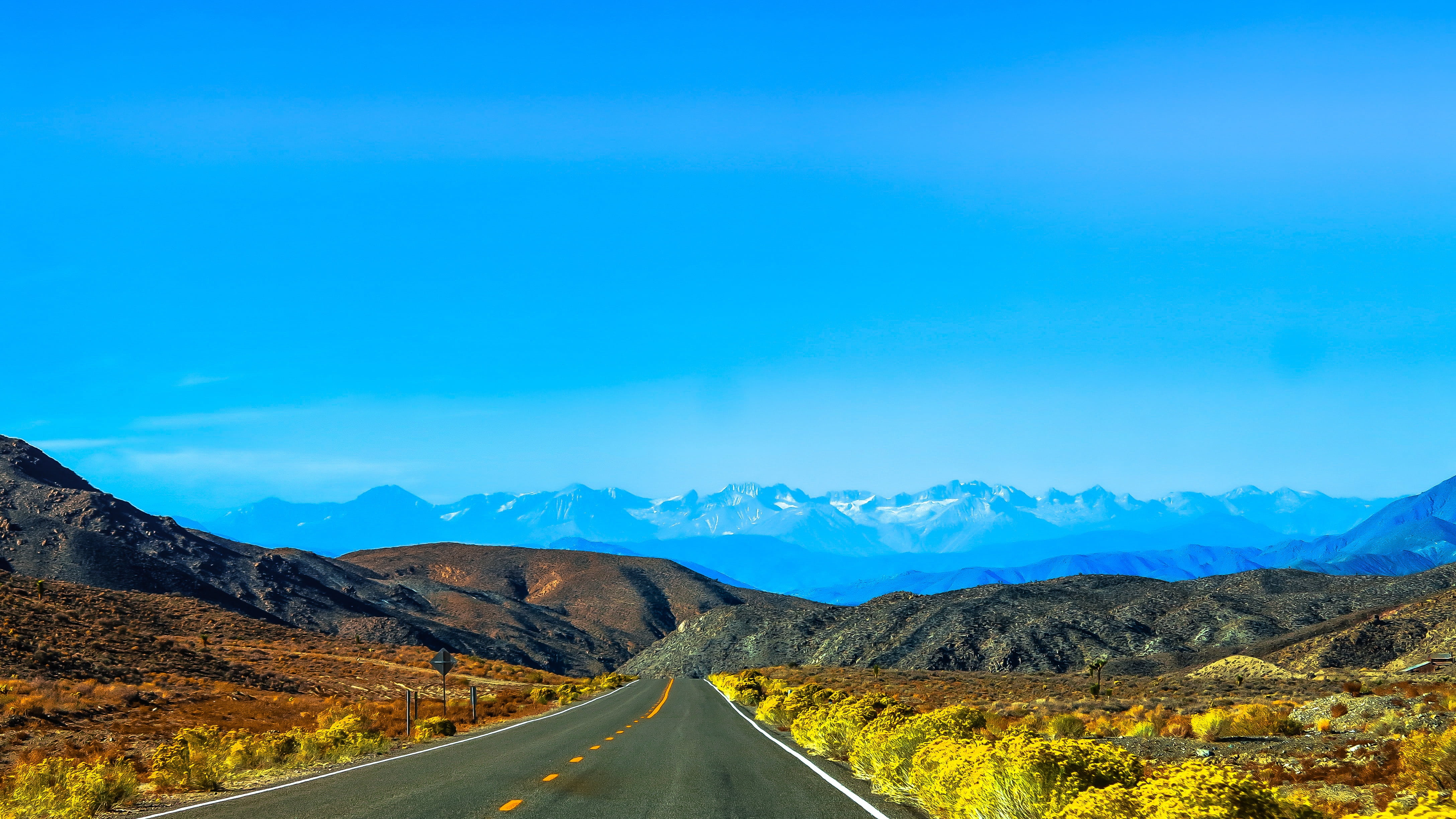 usa, land, diminishing perspective, amazing, ilovetravel, beauty in nature, iloveusa, asphalt, mountain, scenics, no people, naturephotography, surrounded, HD Wallpaper