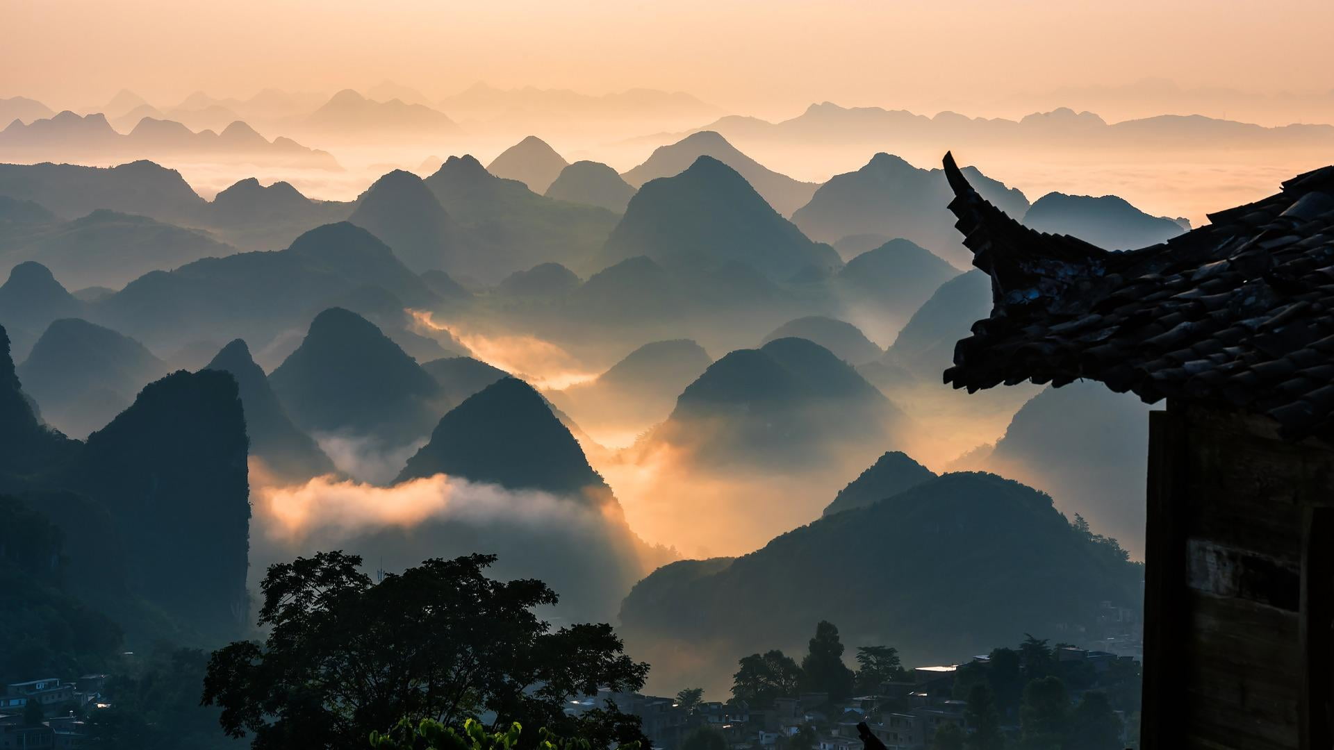 mountain, no people, yaozhai, liannan, guangdong, nangang millennium, peaks, asia, scenics - nature, qingyuan, sky, sanpaizhen, millennium yaozhai, beauty in nature, HD Wallpaper
