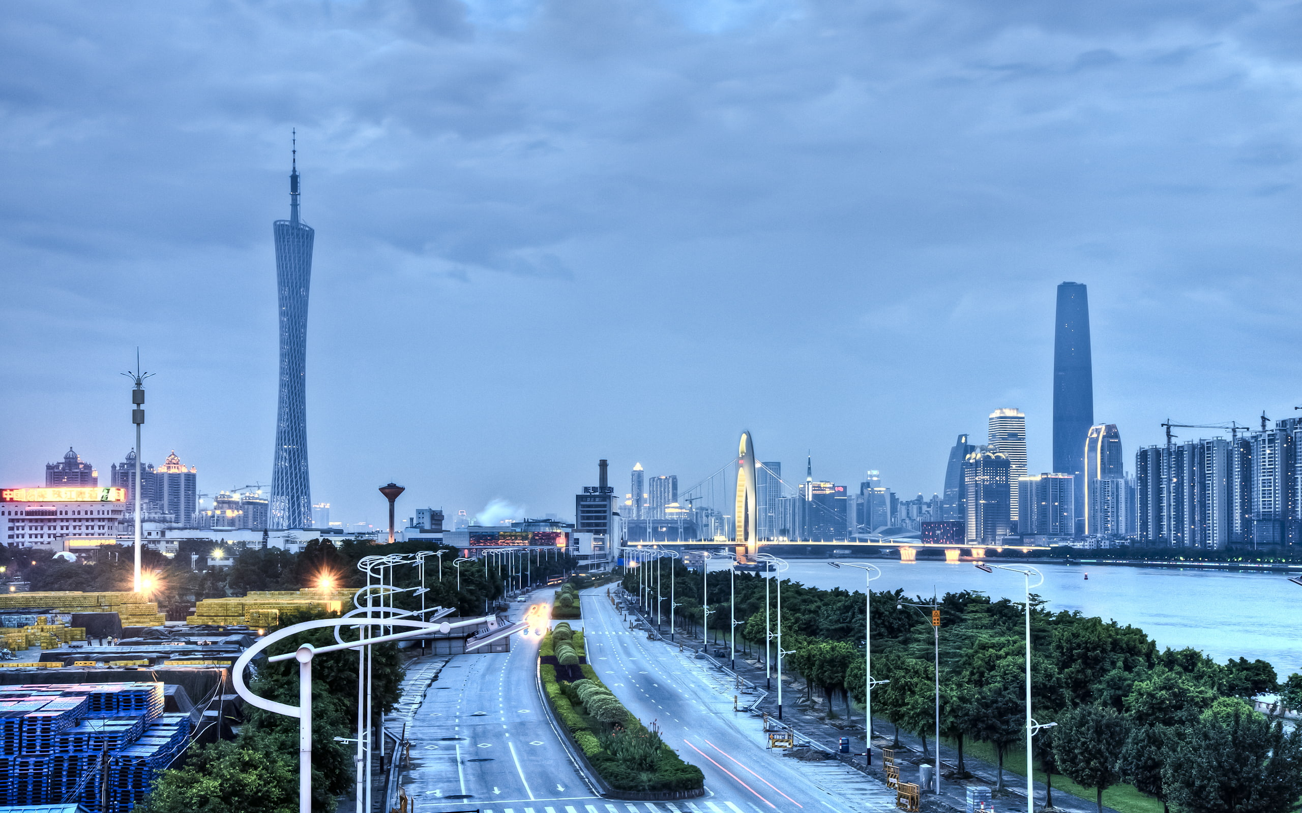 Cities, 2K, Canton Tower, Guangzhou, China, HD Wallpaper