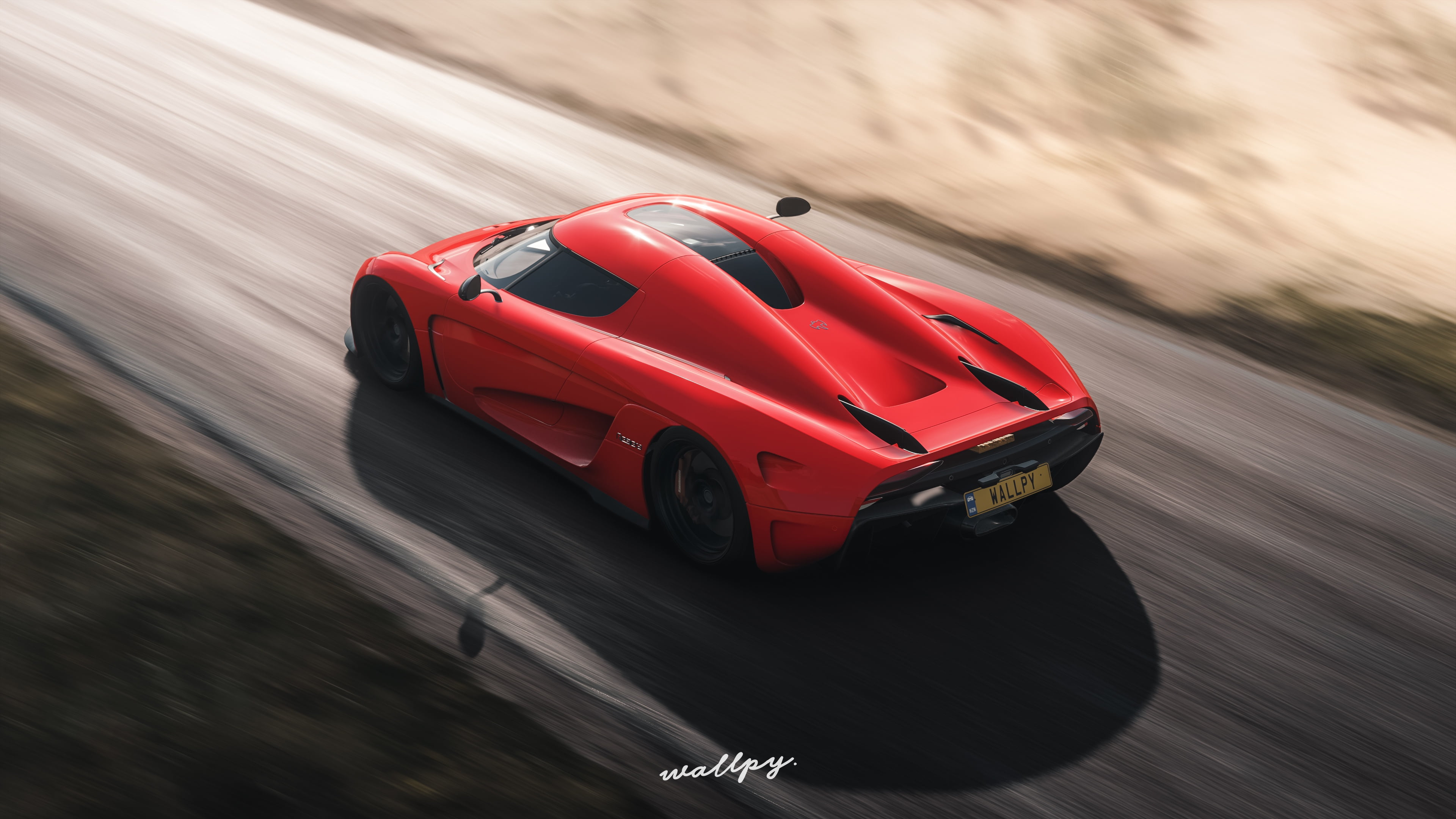 Forza Horizon 4, game, Koenigsegg, Regera, 2018, 4K, by Wallpy, Microsoft, HD Wallpaper