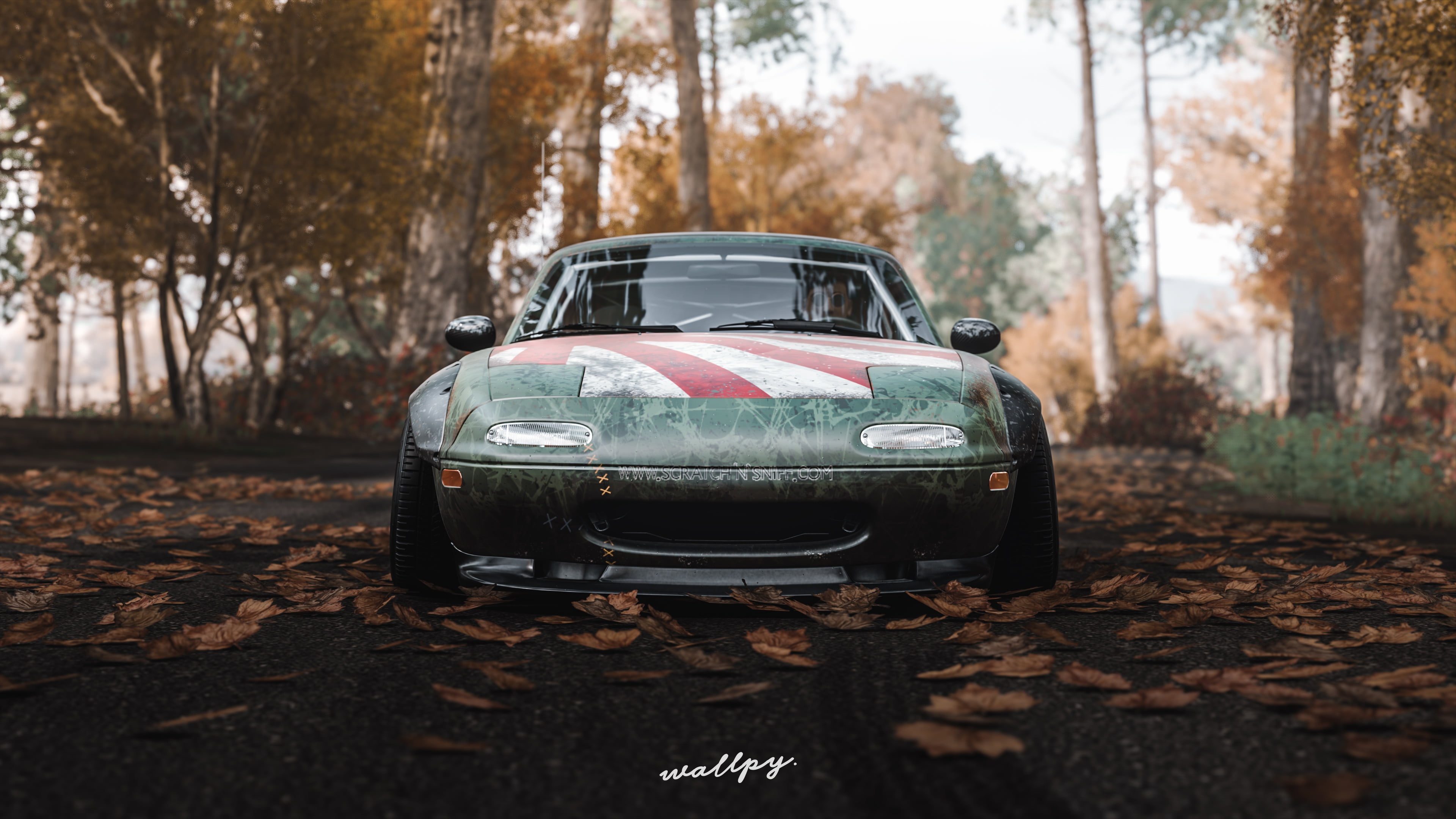 Mazda, Microsoft, Forza Horizon 4, 4K, MX-5, 2018, game, by Wallpy, HD Wallpaper