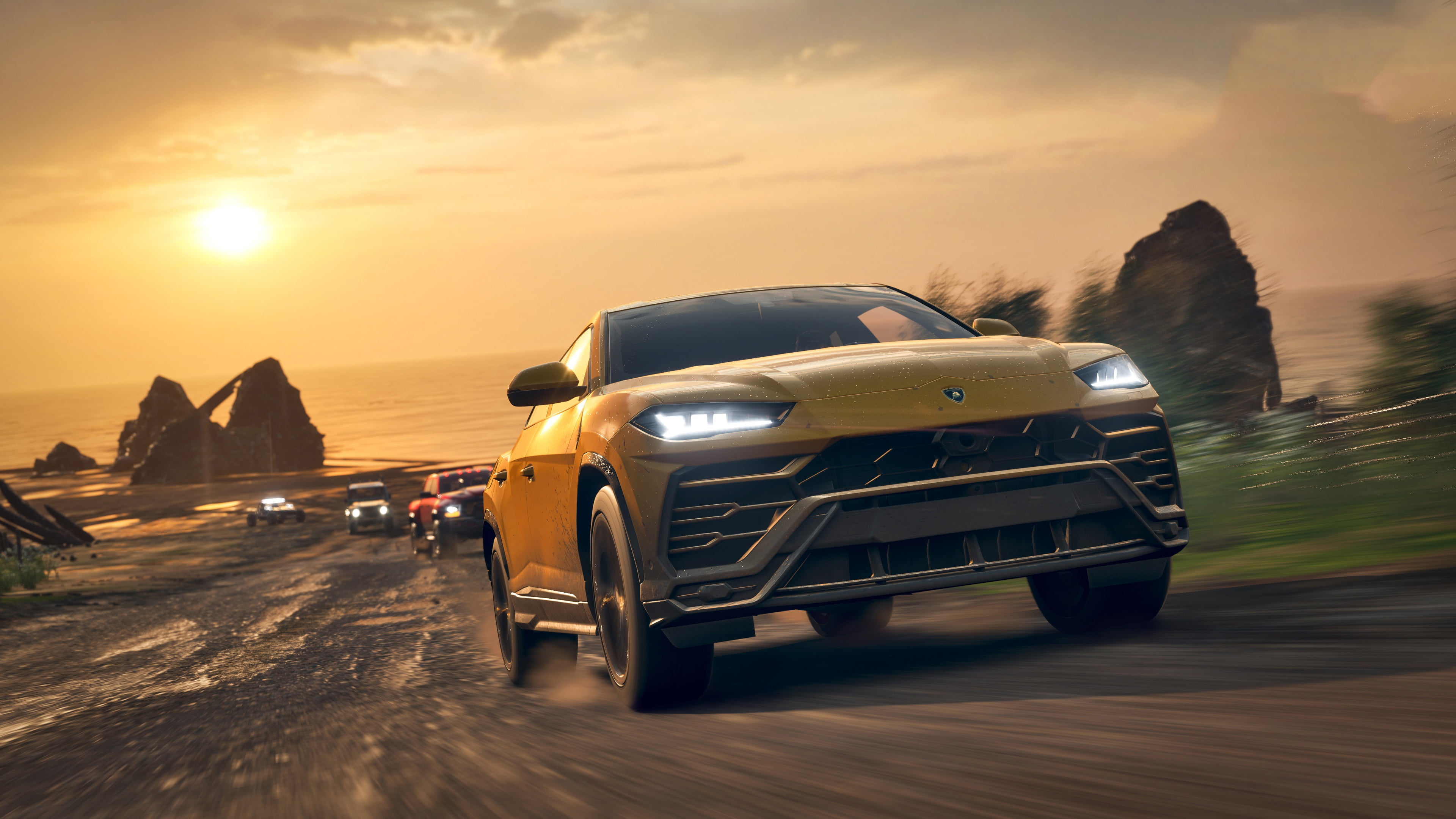 Lamborghini, Forza Horizon 4, game, Microsoft, 4K, Urus, HD Wallpaper
