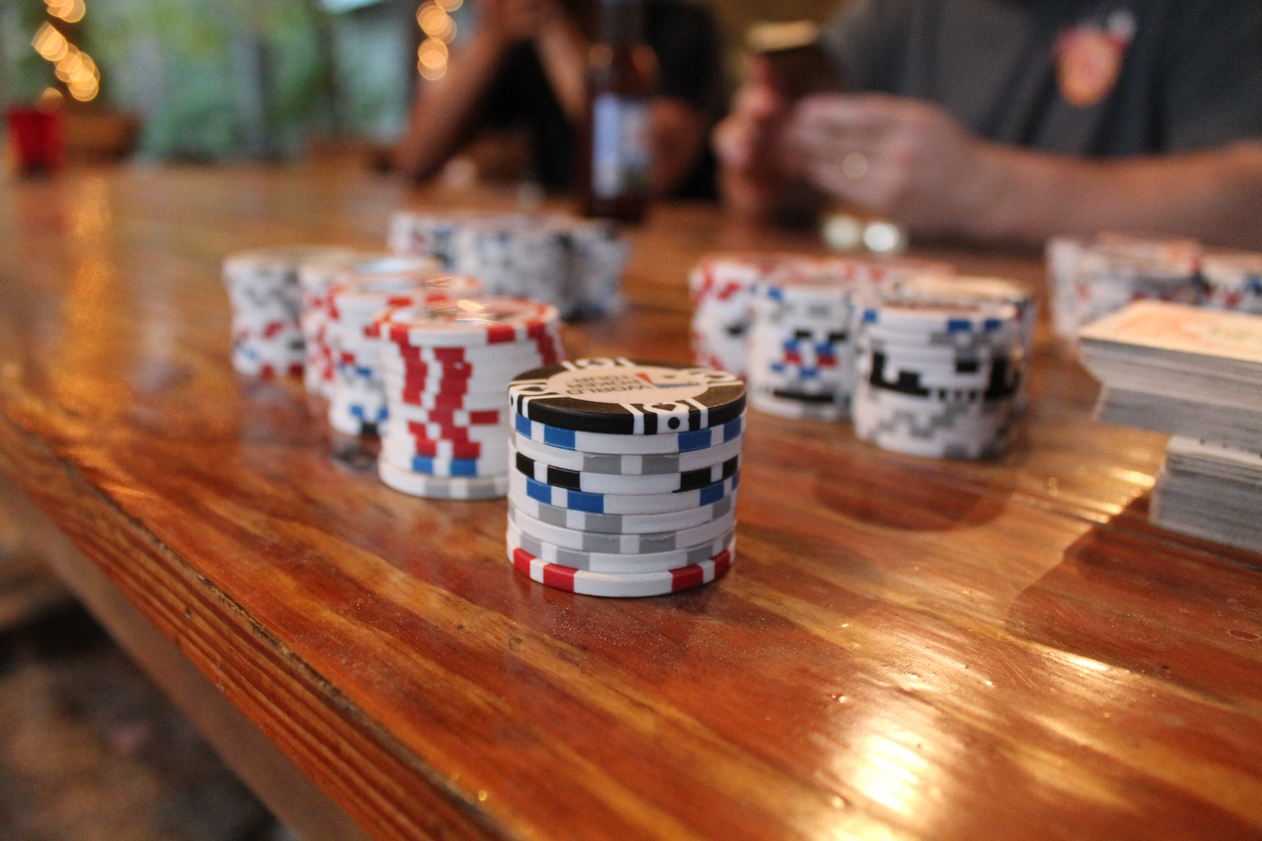 risk, luck, poker, board game, 4K, indoors, arts culture and entertainment, game, chips, selective, choice, day, wood - material, focus on foreground, HD Wallpaper