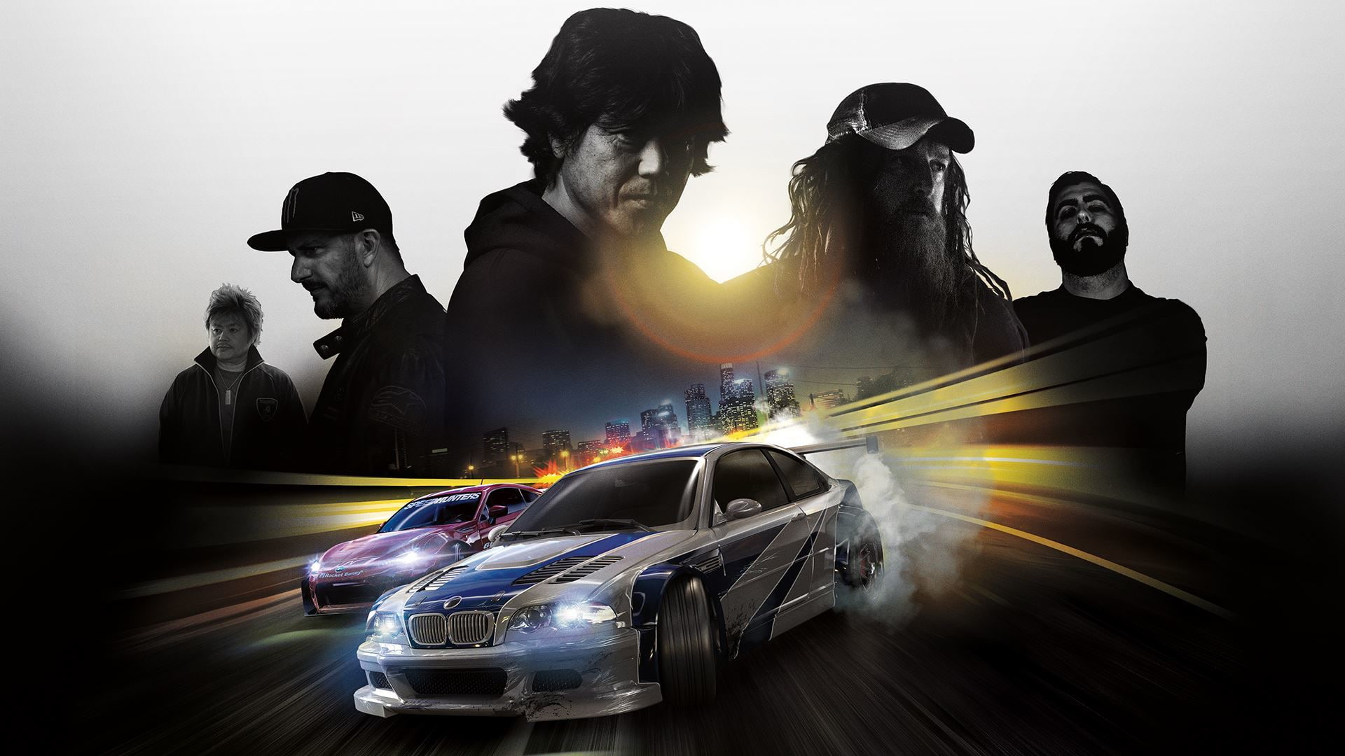 1080P, Night, Road, BMW M3 E46, Tires, Need for Speed, Need For Speed: Deluxe Edition, Machine, Ghost Games, Smoke, The city, Speed, Electronic Arts, Cars, HD Wallpaper