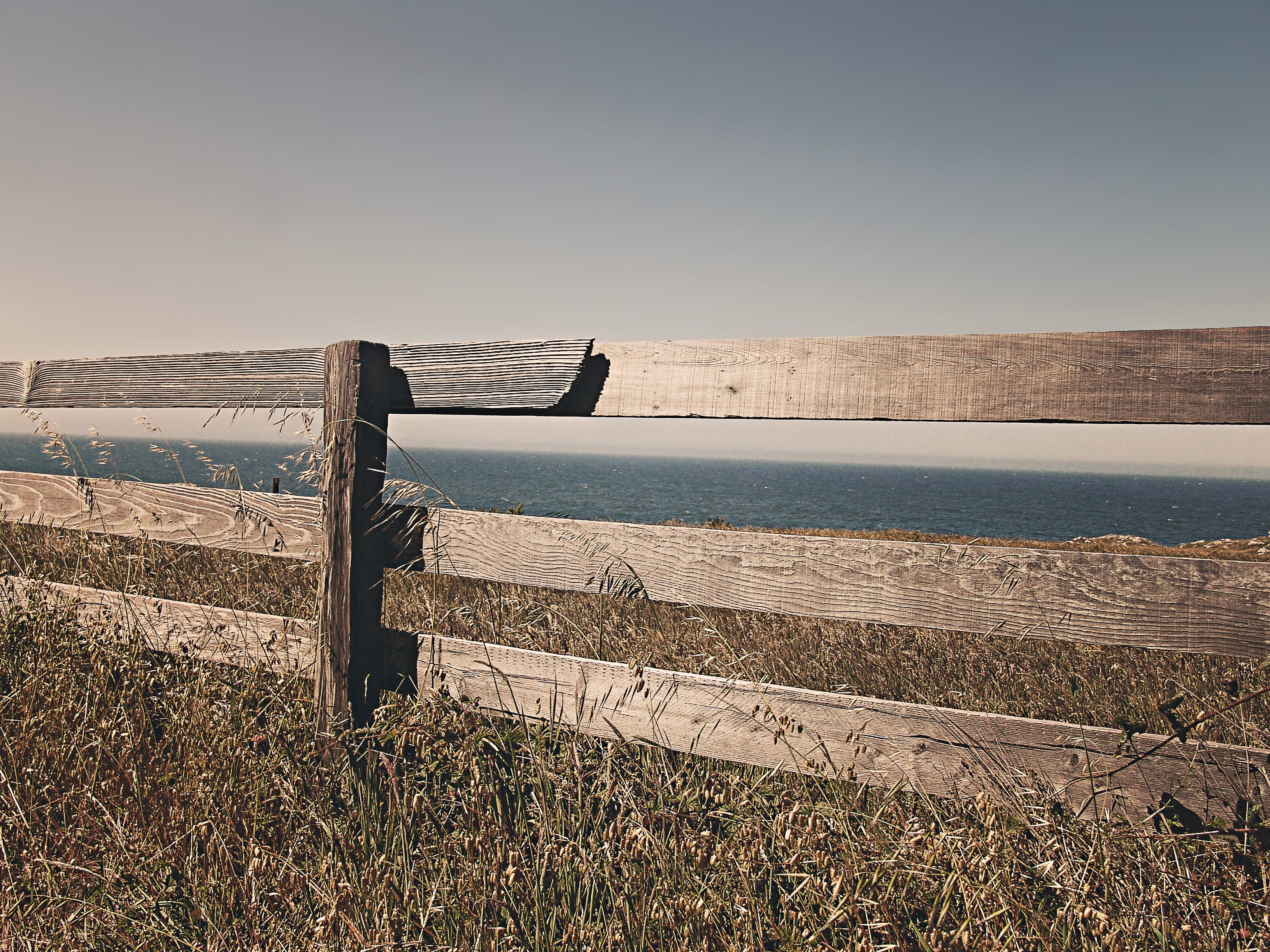 environment, fence, land, planks, territory, beach, near, scenics - nature, landscape, no people, border, grass, nature, wood, 2K, wooden, travel destinations, HD Wallpaper