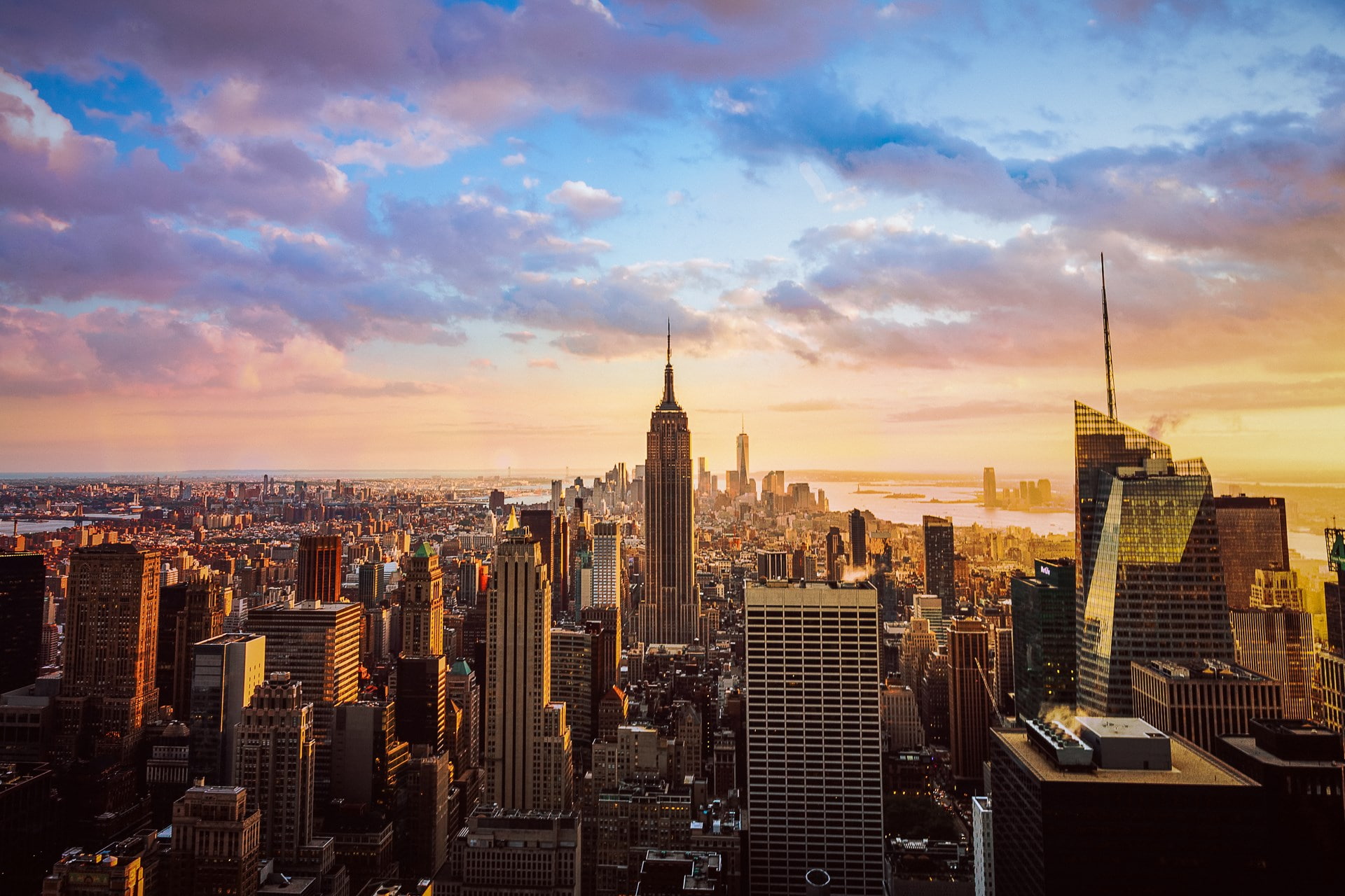 skyscraper, building, tourism, downtown district, modern, sky, travel destinations, 1080P, tower, architecture, crowd, settlement, building exterior, nature, HD Wallpaper
