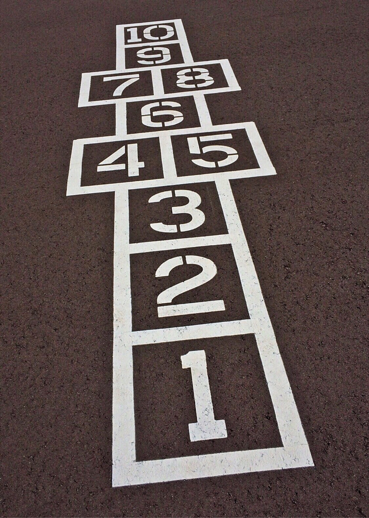 asphalt, Hopscotch, Game, close-up, road, number, day, transportation, no people, symbol, city, Play, street, Playground, red, relaxation, white color, Phone HD Wallpaper