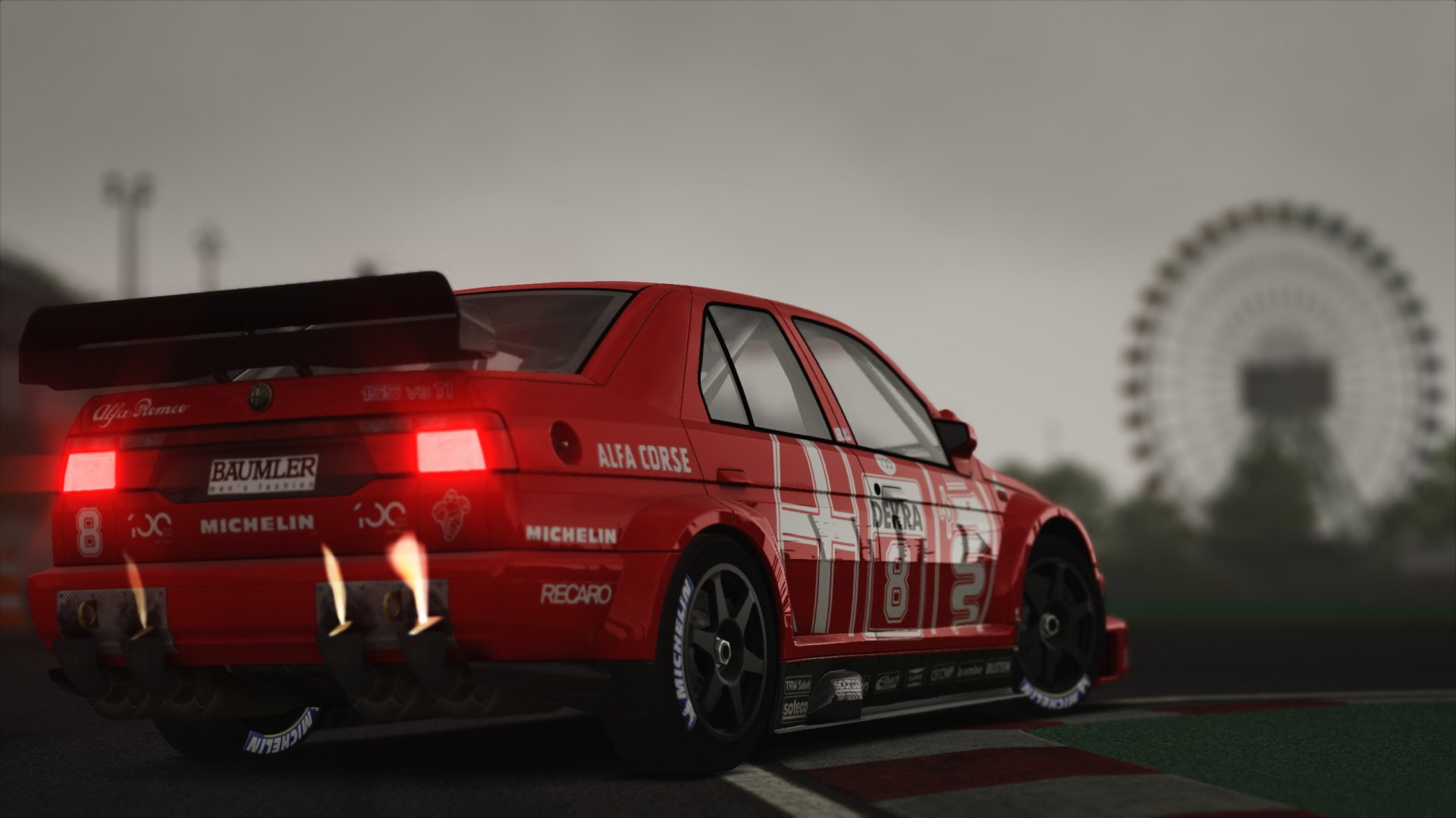 Assetto Corsa, Alfa Romeo, 1080P, Racing, Car, Alfa Romeo 155, Video Game, HD Wallpaper