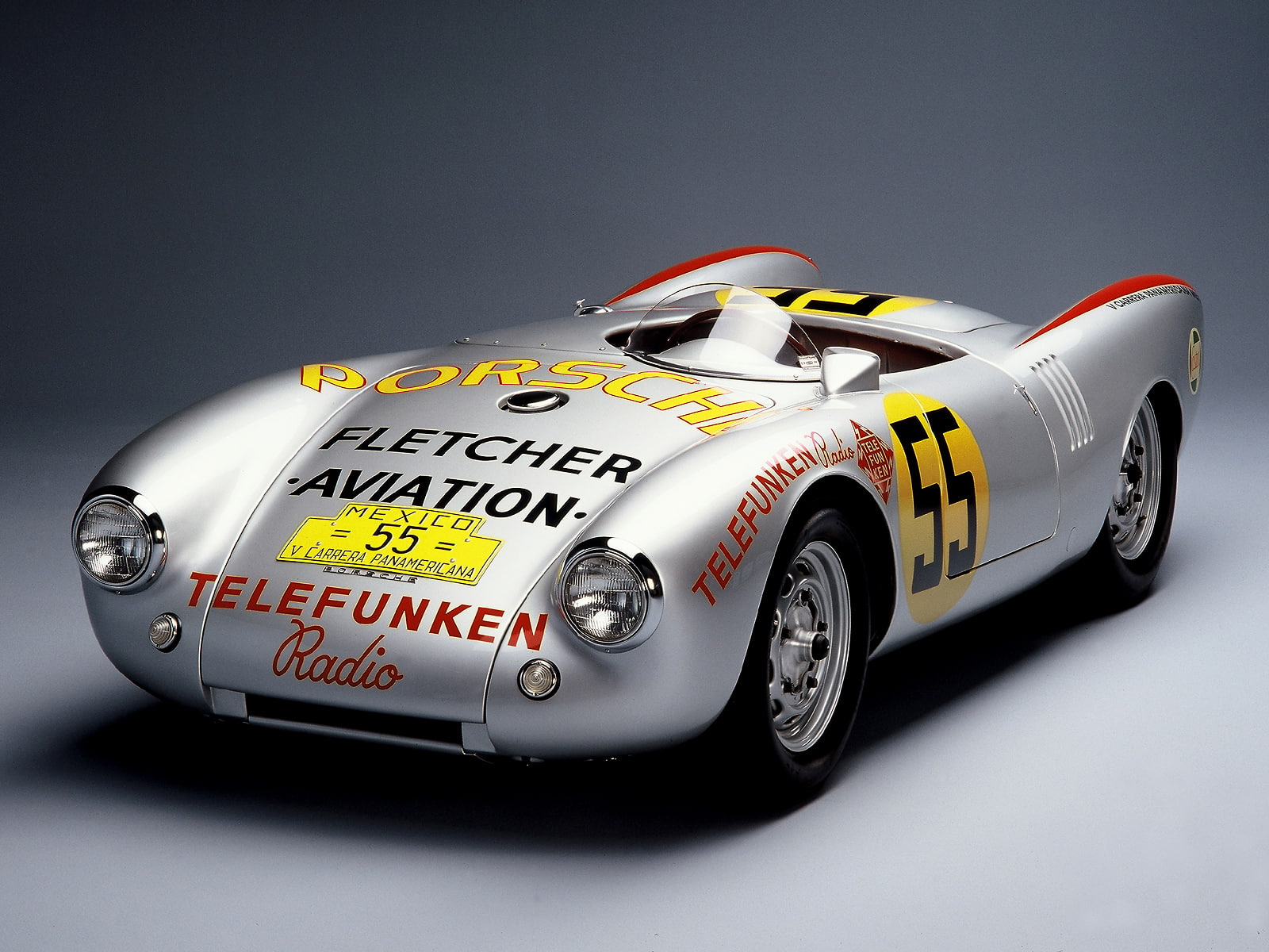 panamericana, racing, porsche, spyder, r s, race, retro, carrera, 1954, 550, 720P, HD Wallpaper