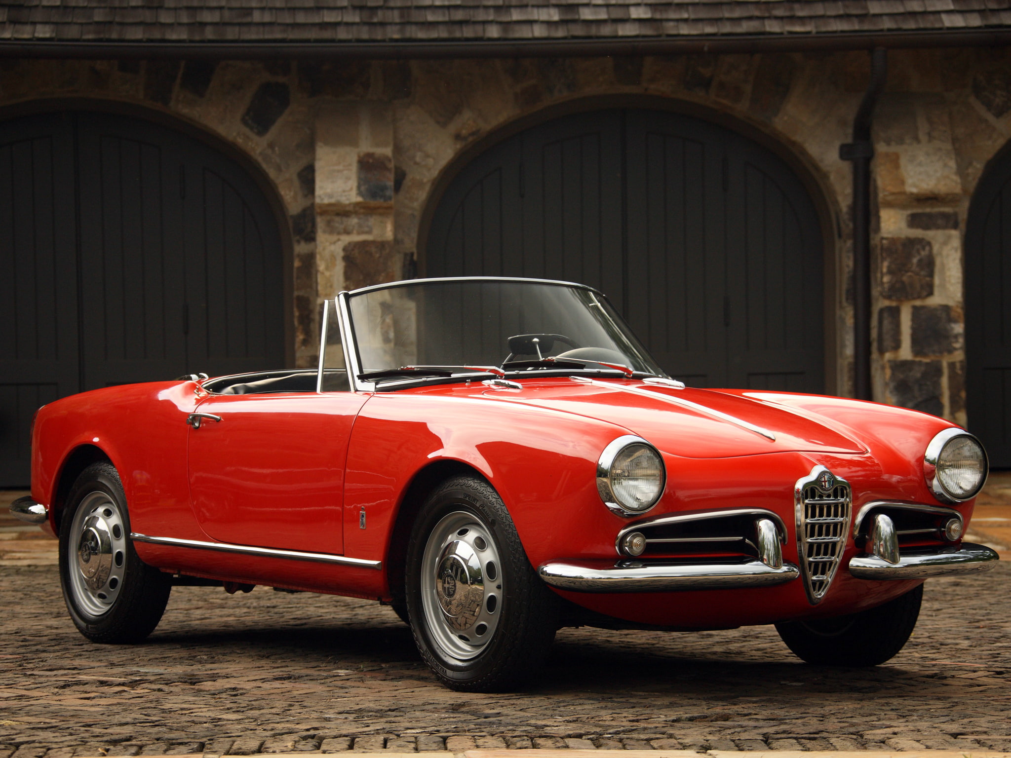 romeo, spider, giulietta, 1080P, alfa, retro, 1956, HD Wallpaper