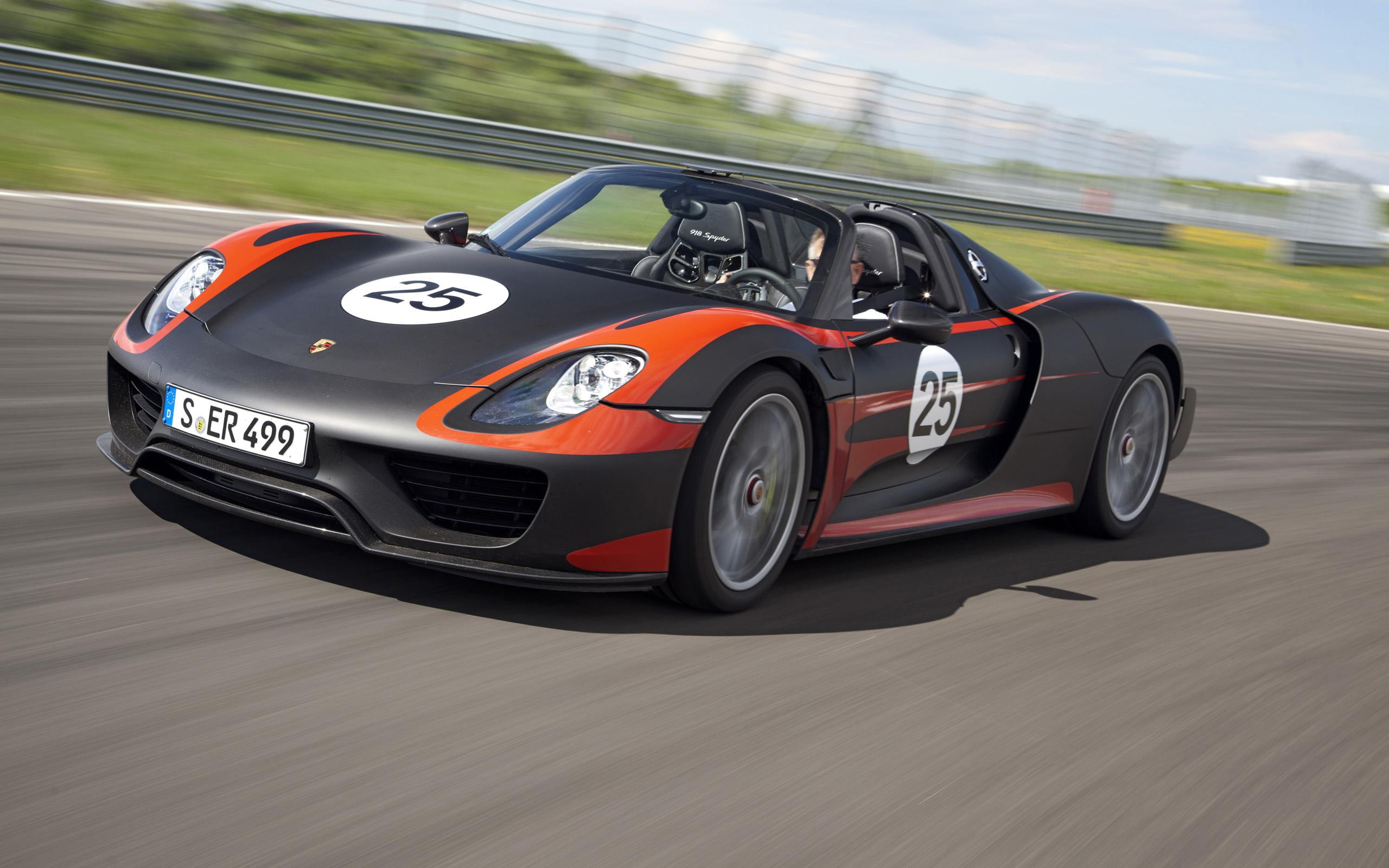 prototype, cars, black, 2K, preis, orange, porsche, spyder, 2013, HD Wallpaper