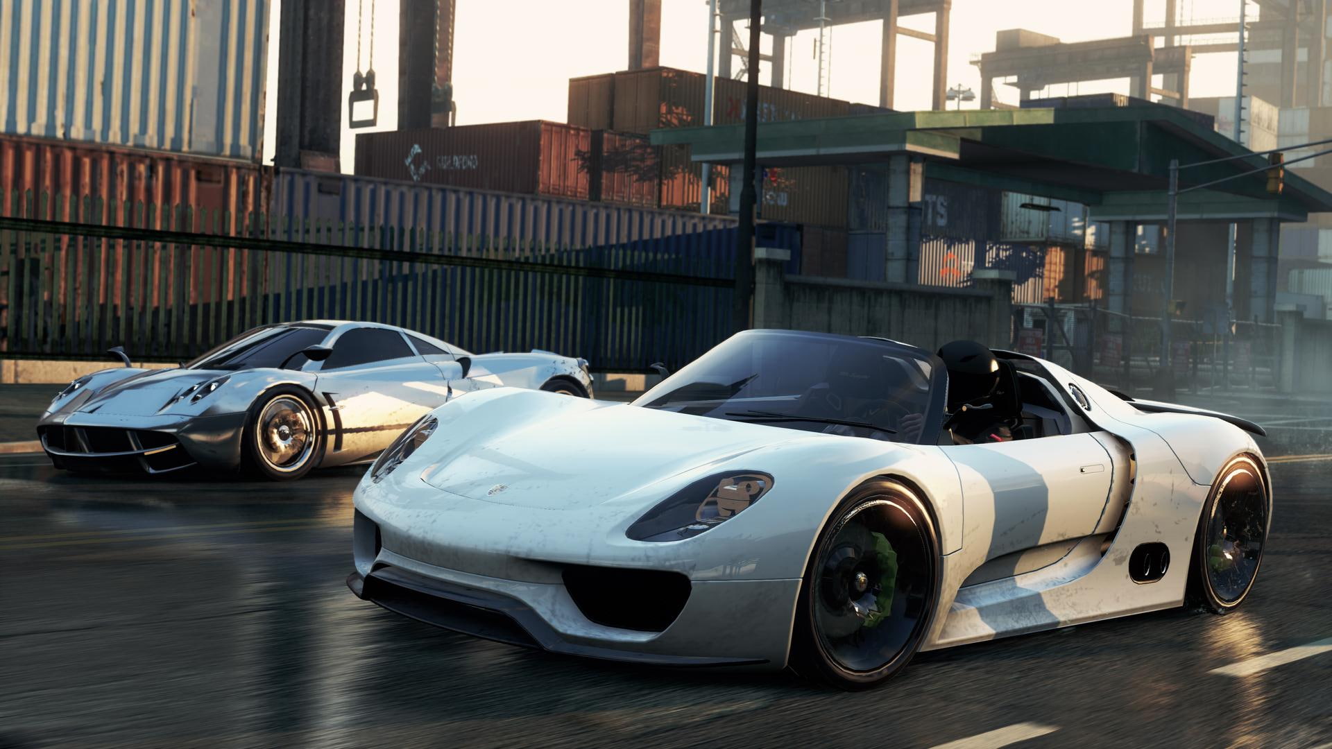 game, pagani, most wanted, cars, 1080P, spyder, huayra, porsche, vs, need for speed, racing, games, HD Wallpaper