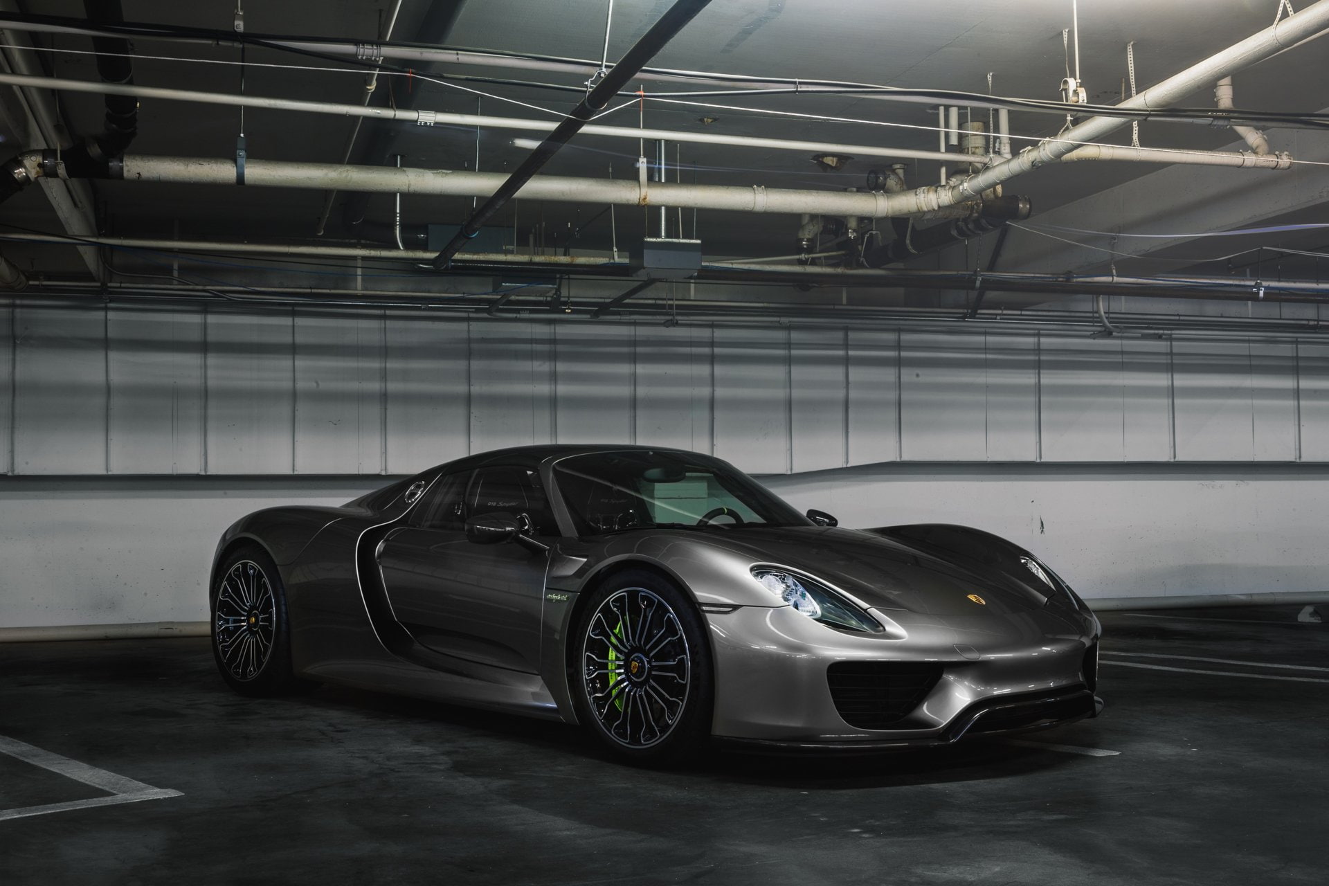 Supercar, Vehicle, Porsche 918 Spyder, Car, Porsche, Silver Car, 1080P, HD Wallpaper