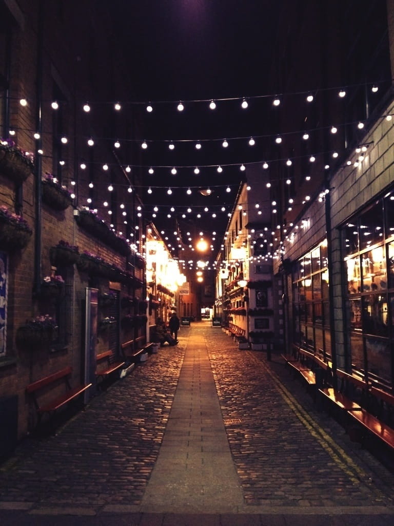 decoration, season, street, light, night, outdoors, urban, footpath, raod, decorative, town, illuminated, tidy, diminishing perspective, lighting equipment, Phone HD Wallpaper