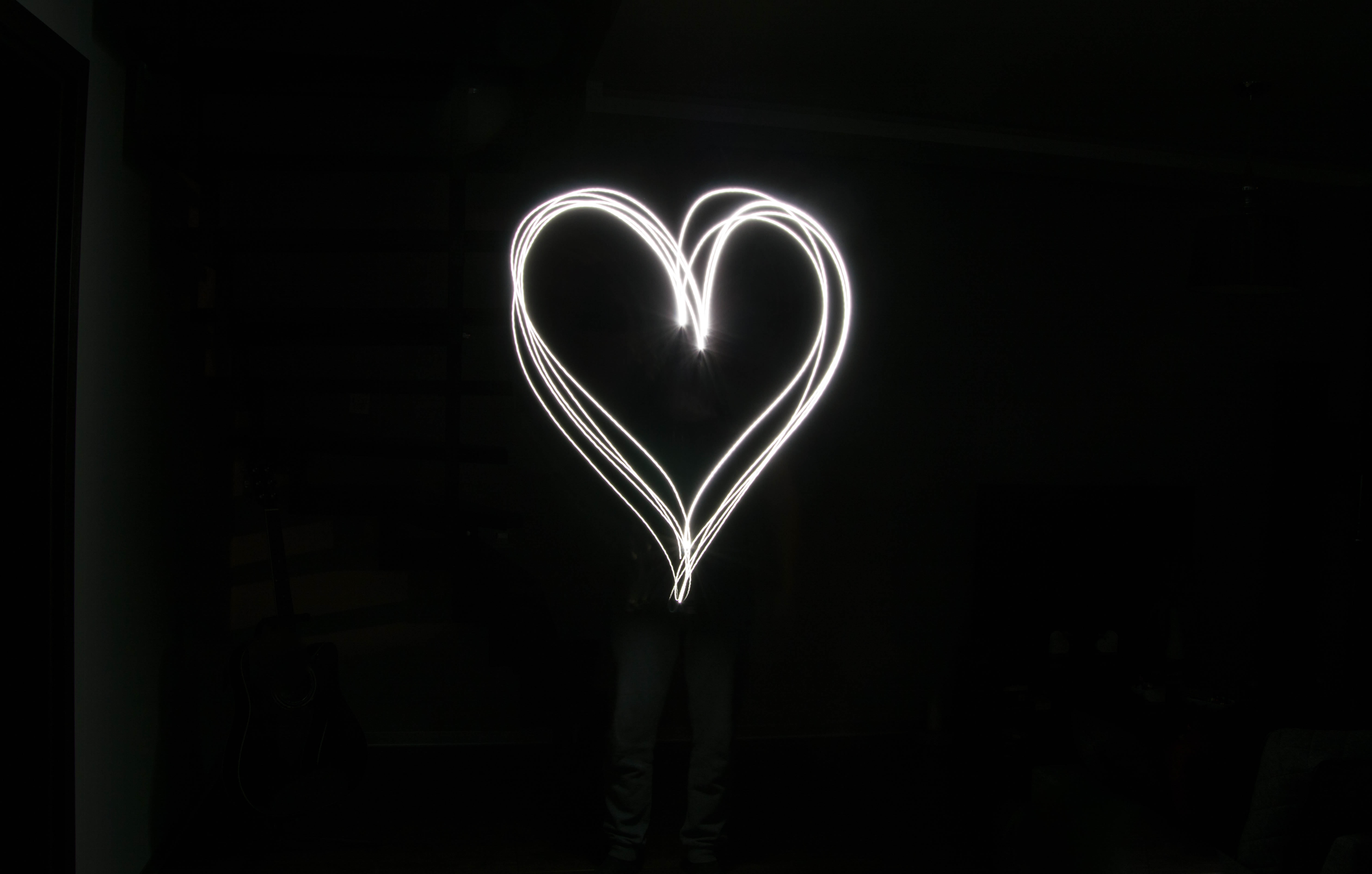 no people, glowing, communication, emotion, indoors, valentines day - holiday, love, neon, message, light streaks, light, 5K, long exposure, illuminated, HD Wallpaper