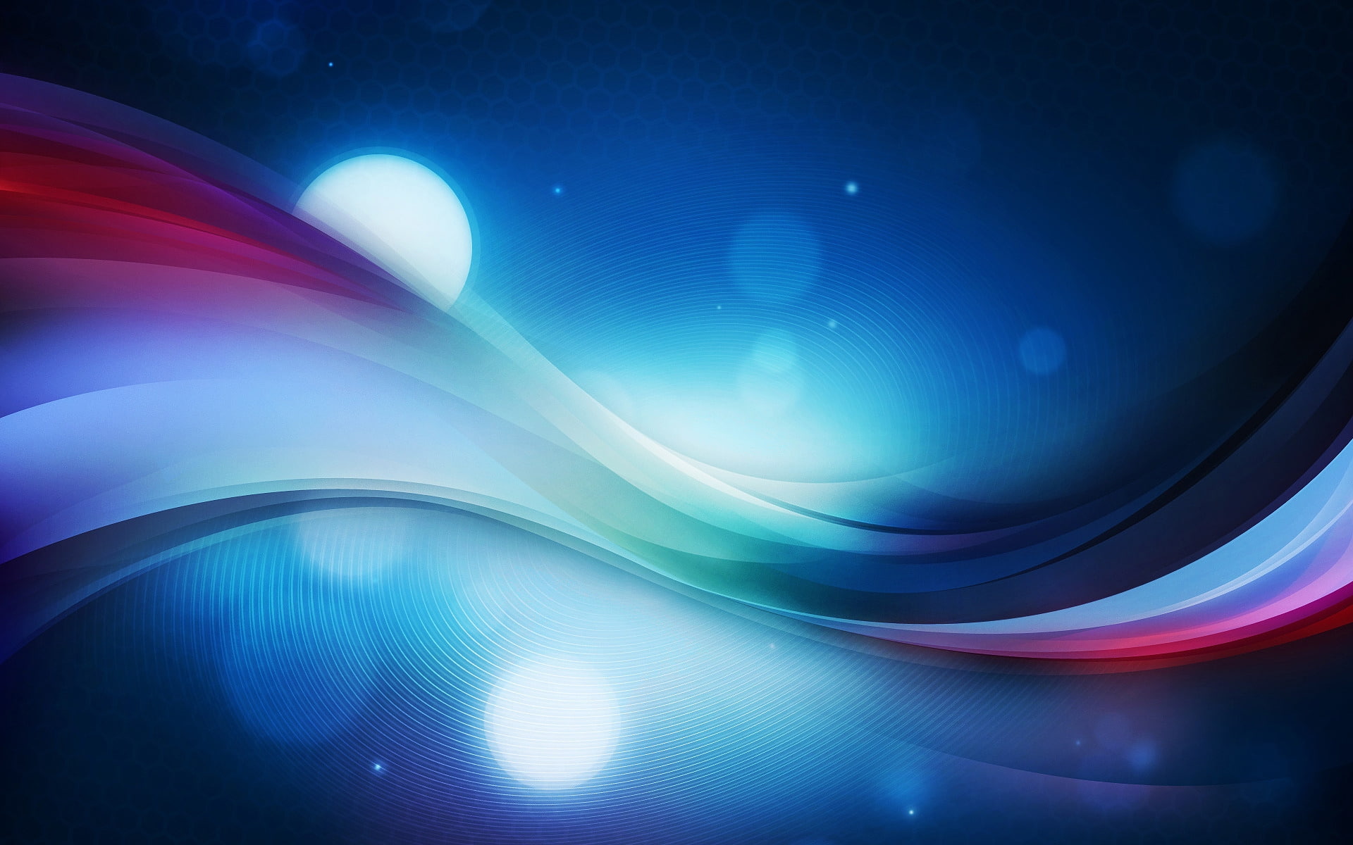 streaks, hexillus, red, background, blue, pink, light, 1080P, digital illustration, bokeh, HD Wallpaper