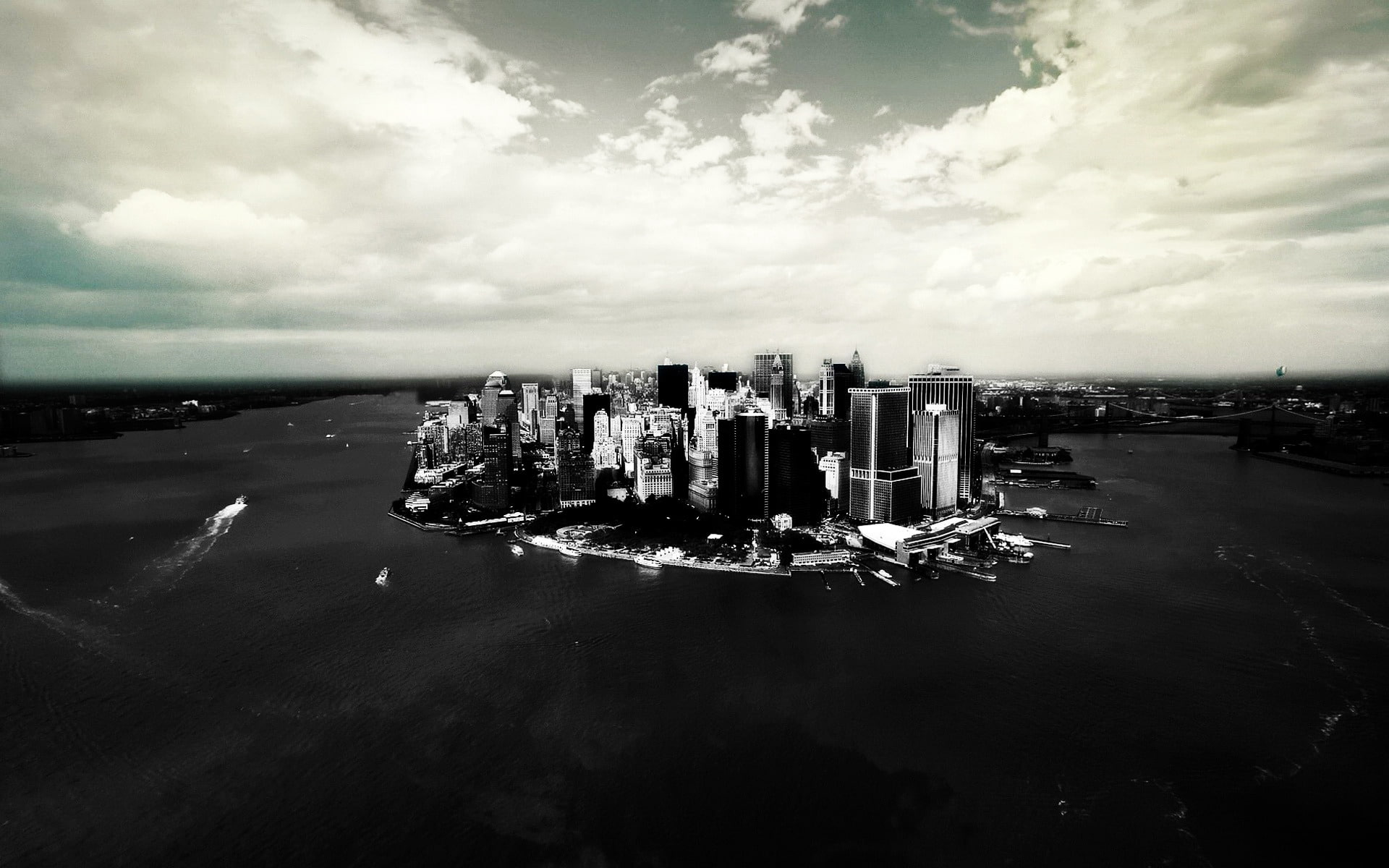 new york, lower, 1080P, town, america, manhattan, HD Wallpaper