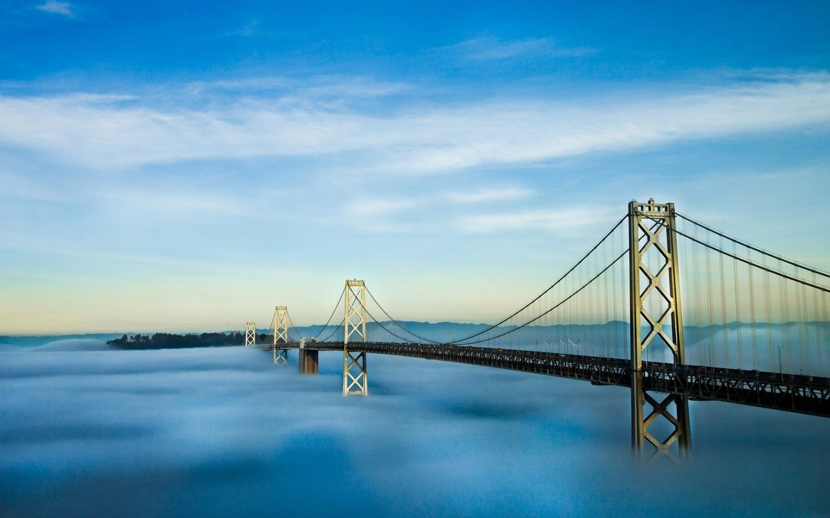 scenery, francisco, oakland, san francisco, natural, san, bay, bridge, 2K, HD Wallpaper