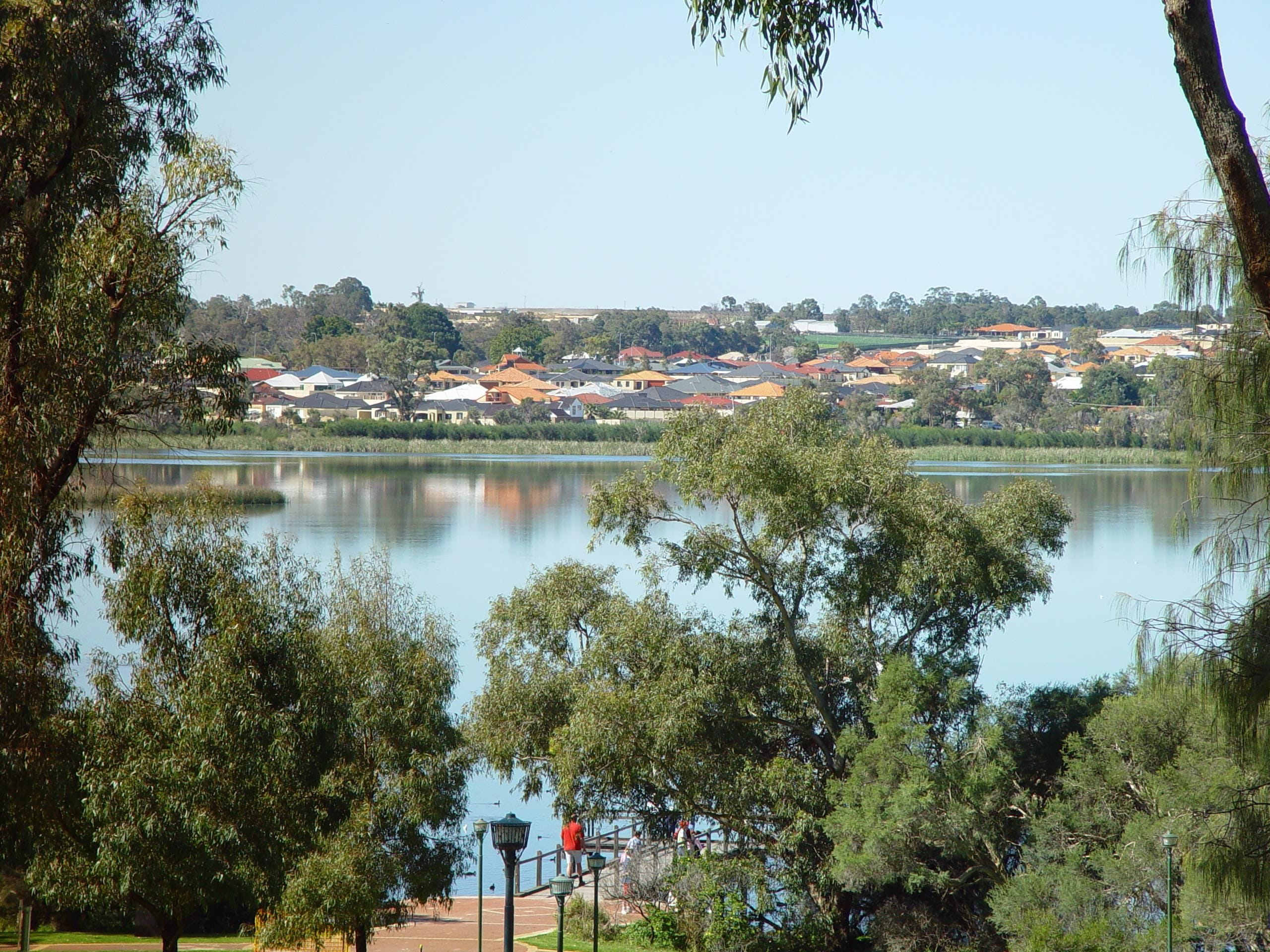 Western Australia, tree, nature, no people, city, public domain, landscape, Lake Joondalup, building, beauty in nature, photo, tranquility, growth, outdoors, HD Wallpaper