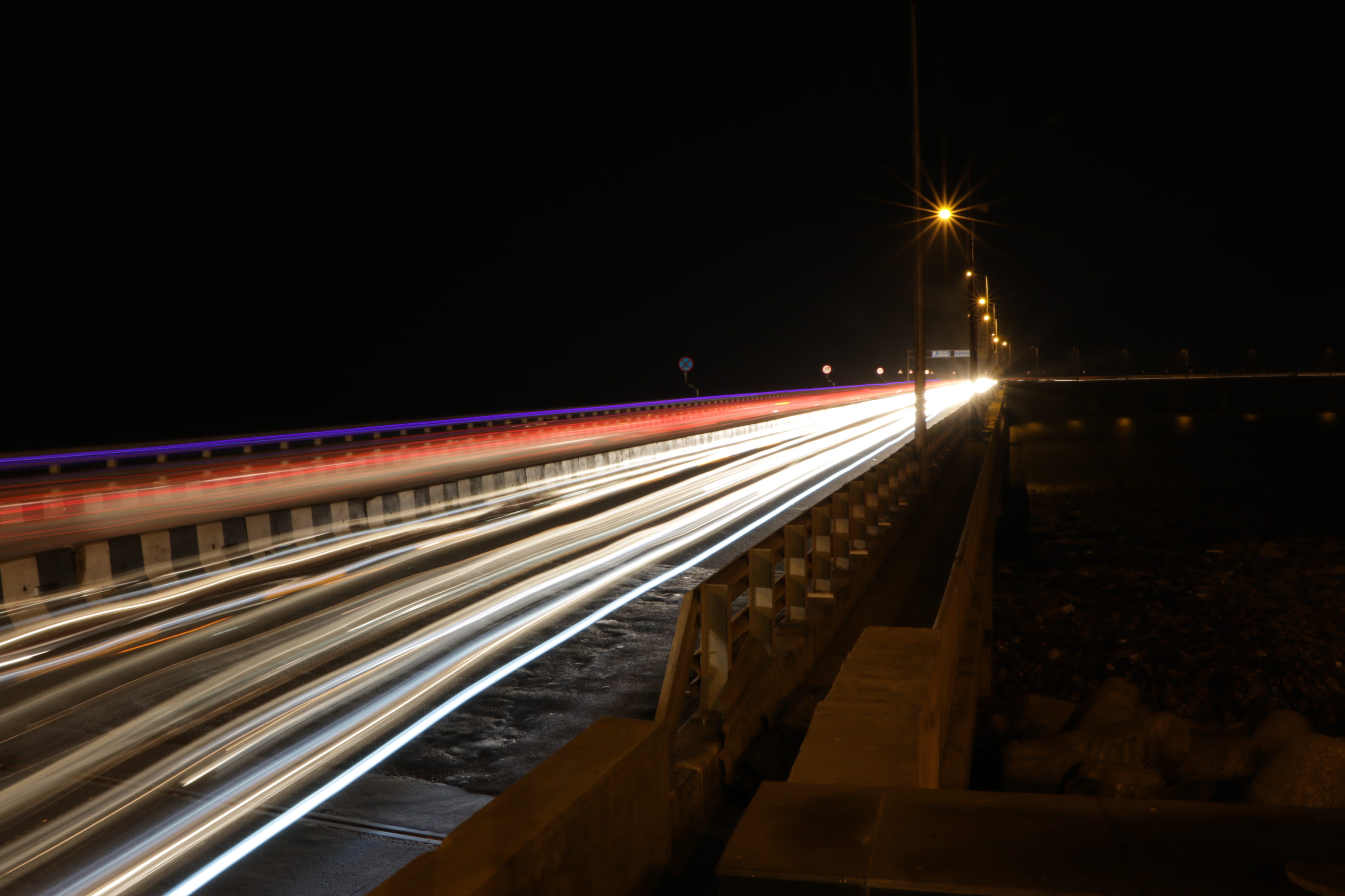 lighting equipment, mumbai, india, motion, light trails, architecture, street light, long exposure, no people, transportation, outdoors, traffic, vehicle light, HD Wallpaper