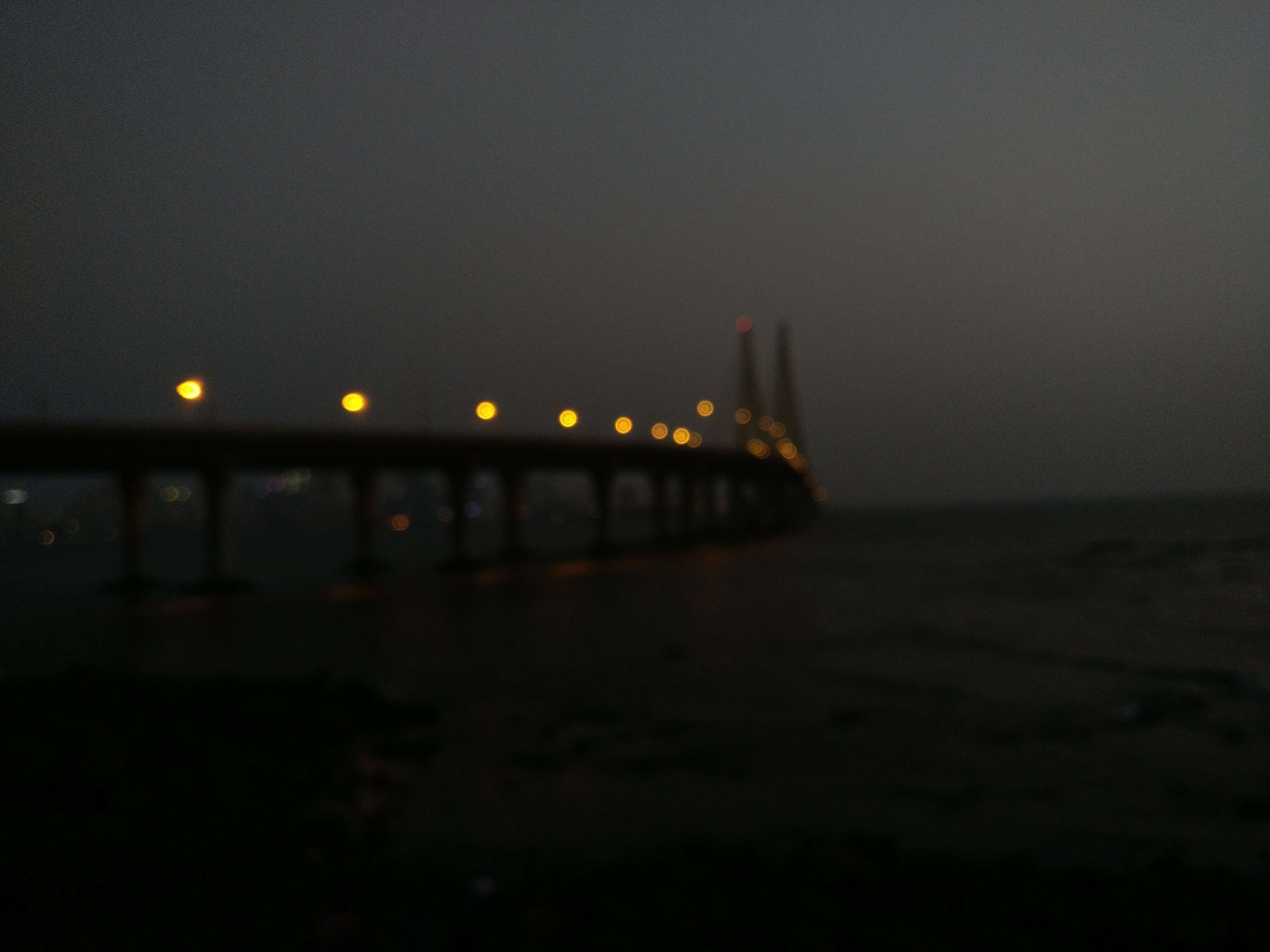bandra, calm waters, copy space, bokeh, city, illuminated, mumbai, beach, transportation, water, no people, calm, building exterior, built structure, sea, HD Wallpaper