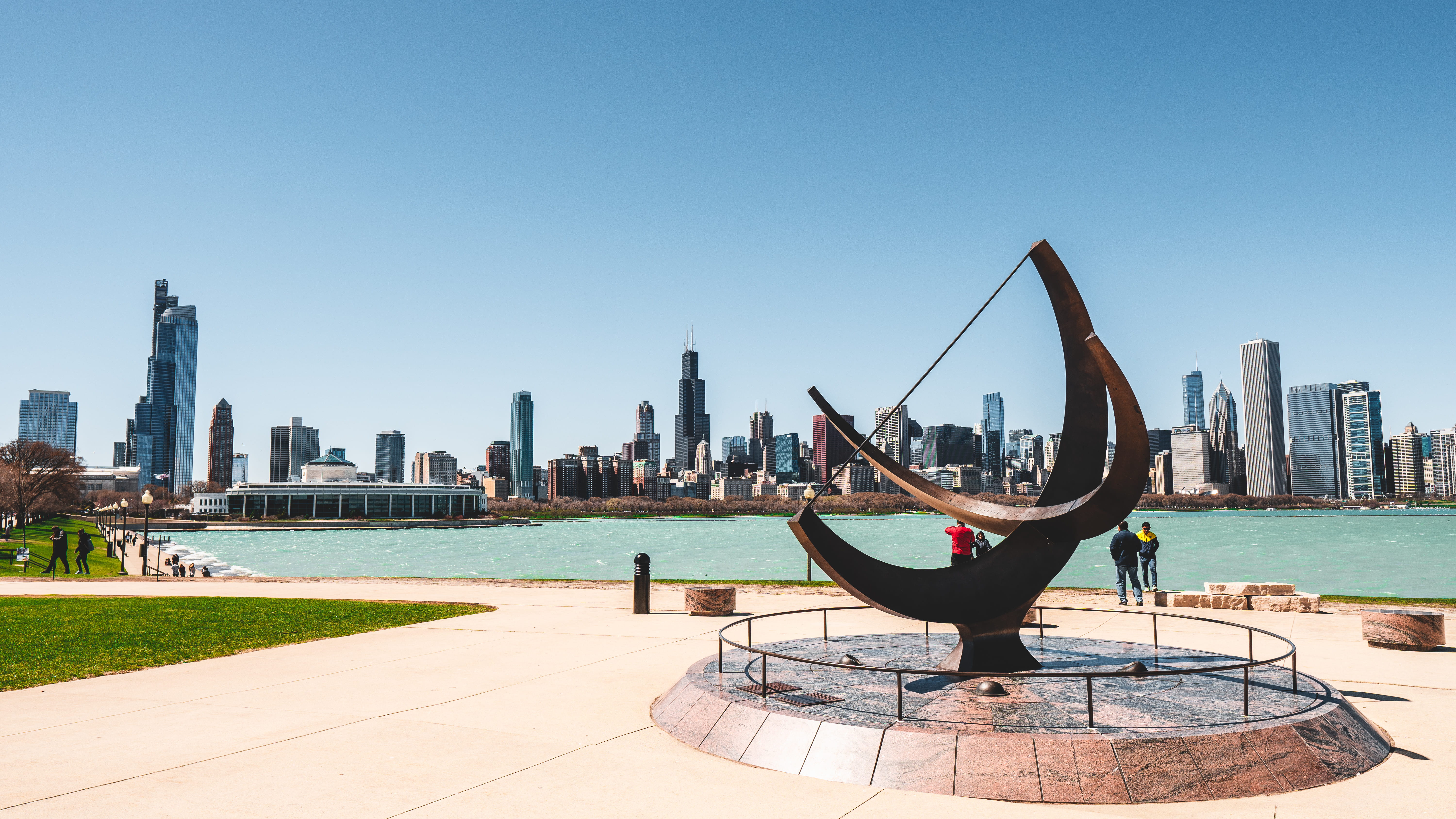 skyscraper, no people, people, office building exterior, business, building exterior, buildings, built structure, travel, tourist, waterfront, cityscape, HD Wallpaper