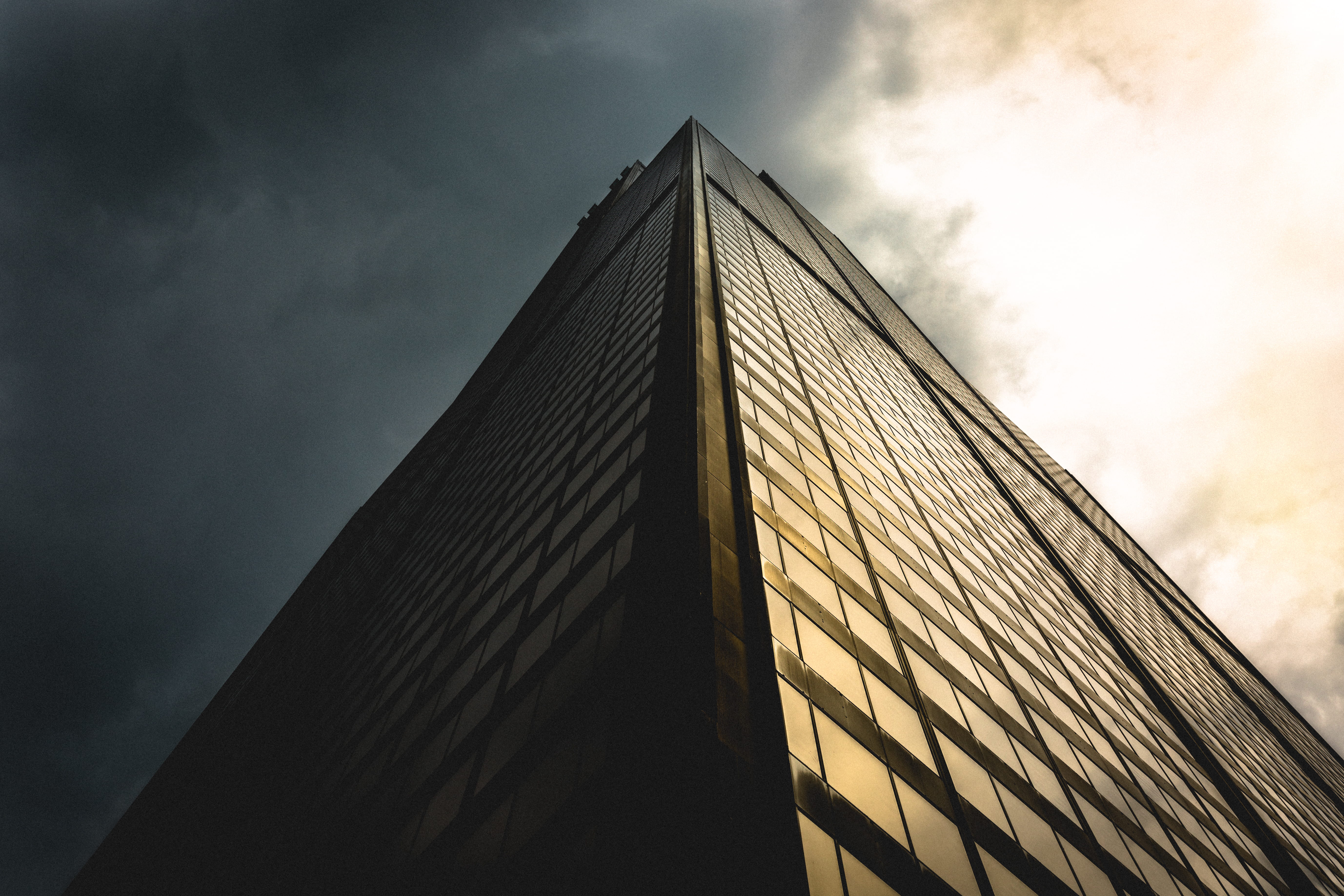 photography, window, shadow, willis, nature, concrete, modern, office building, no people, 5K, cloud - sky, built structure, angle, tall - high, abstract, HD Wallpaper