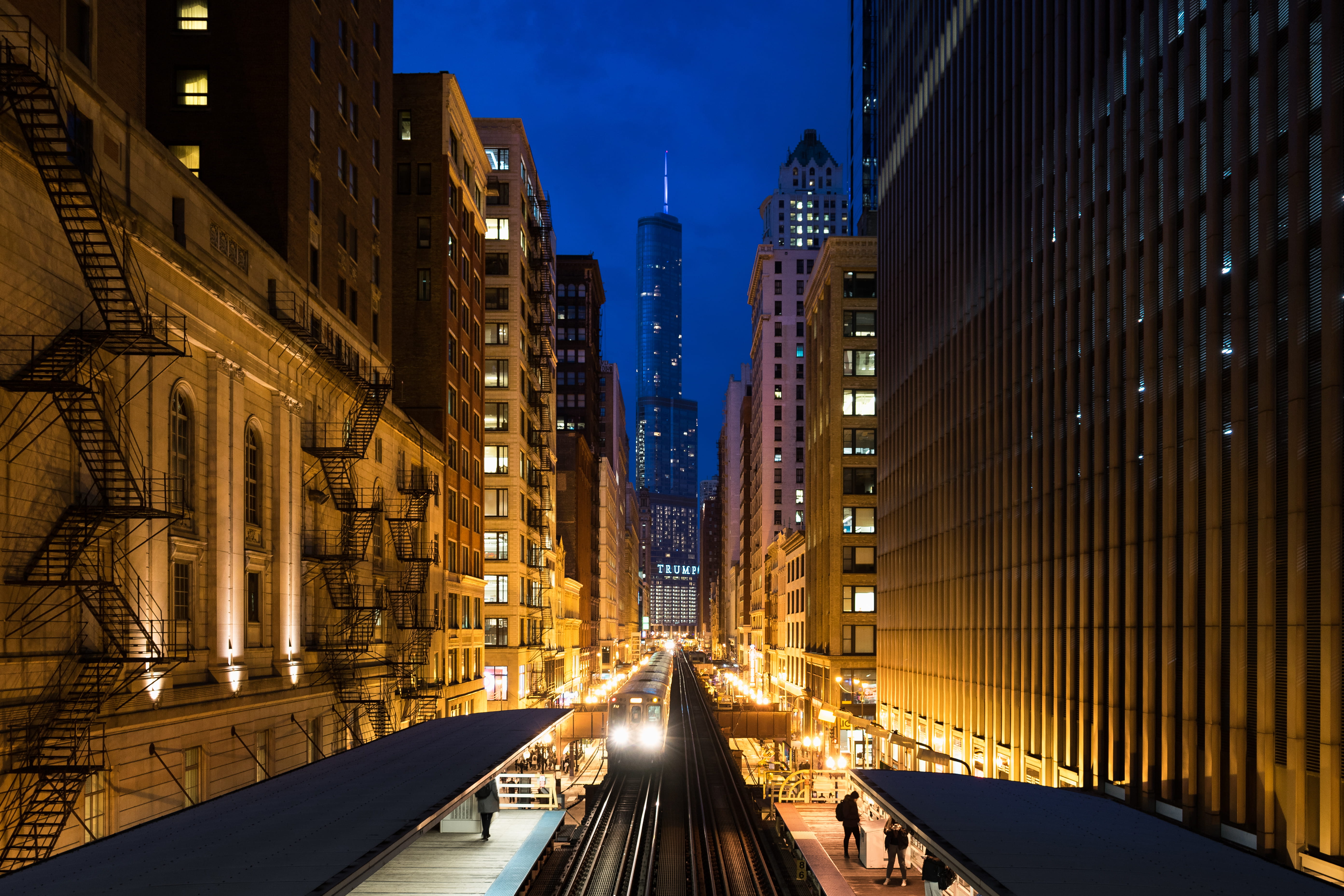 5K, sky, residential district, financial district, no people, illuminated, willis, office building exterior, outdoors, architecture, tower, urban, dusk, HD Wallpaper
