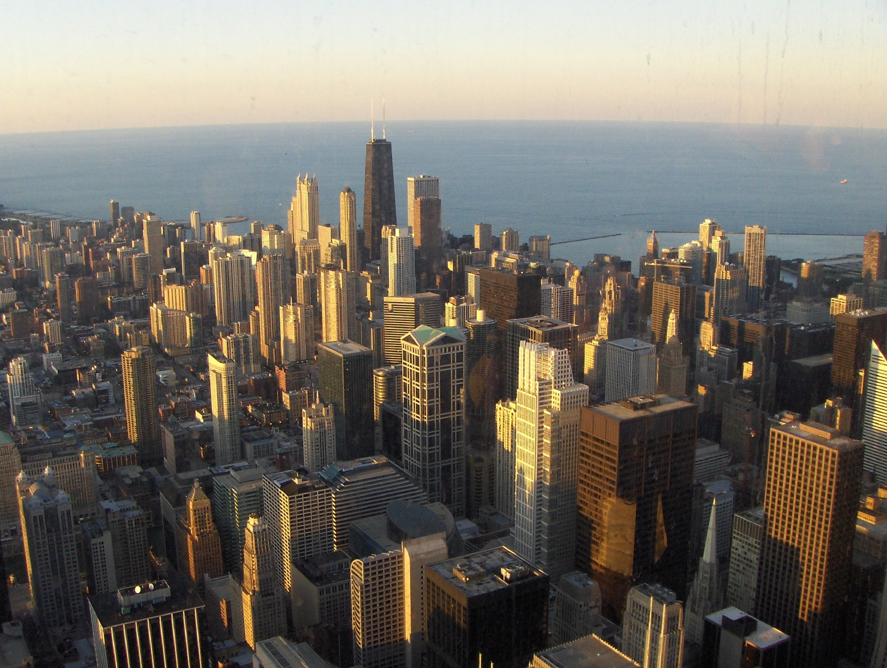 city, horizon over water, water, downtown district, sears tower, travel destinations, nature, illinois, built structure, no people, usa, downtown, building, HD Wallpaper