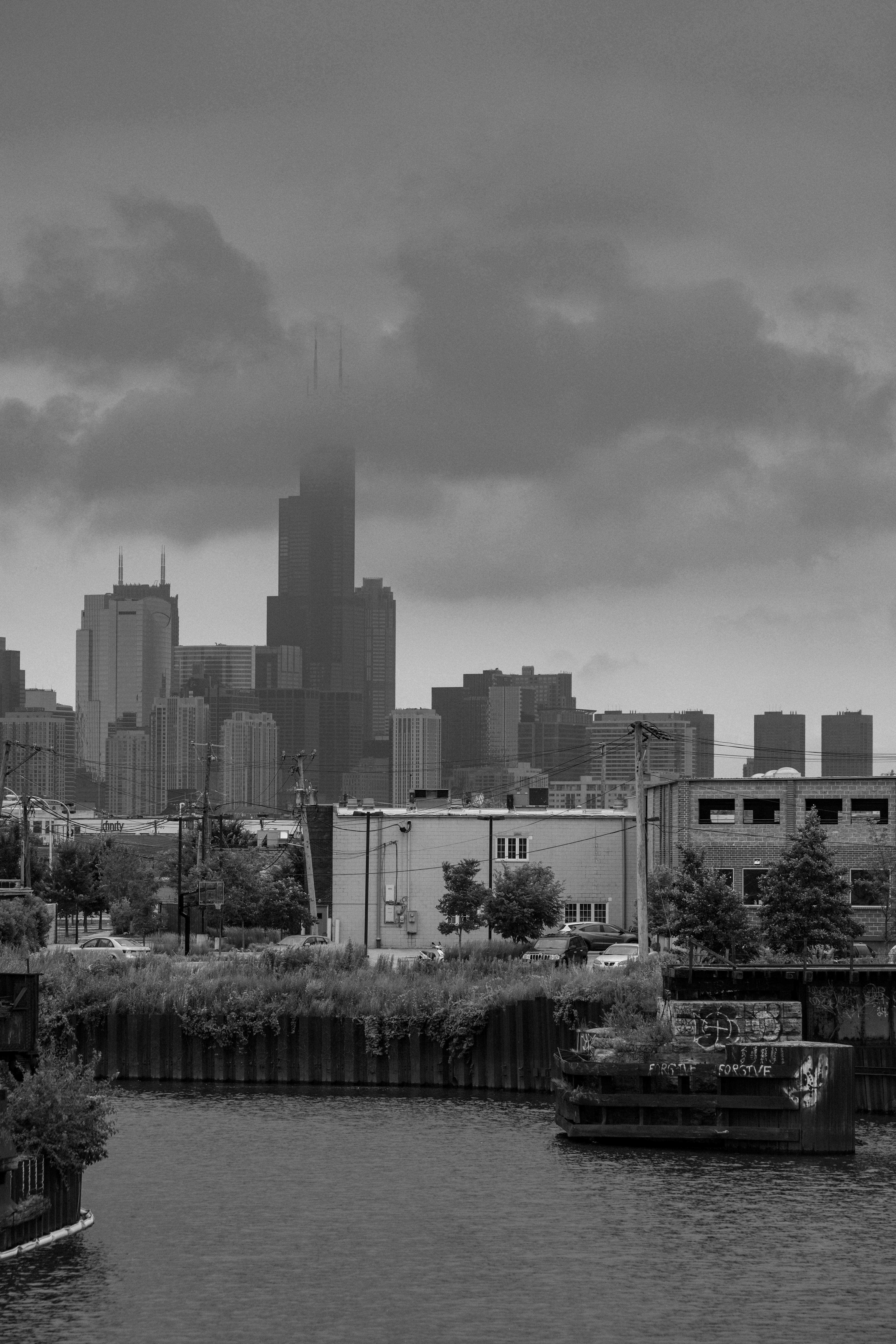 sears tower, modern, united states, building, skyscraper, cityscape, willis tower, nature, nautical vessel, landscape, chicago, day, building exterior, Phone HD Wallpaper