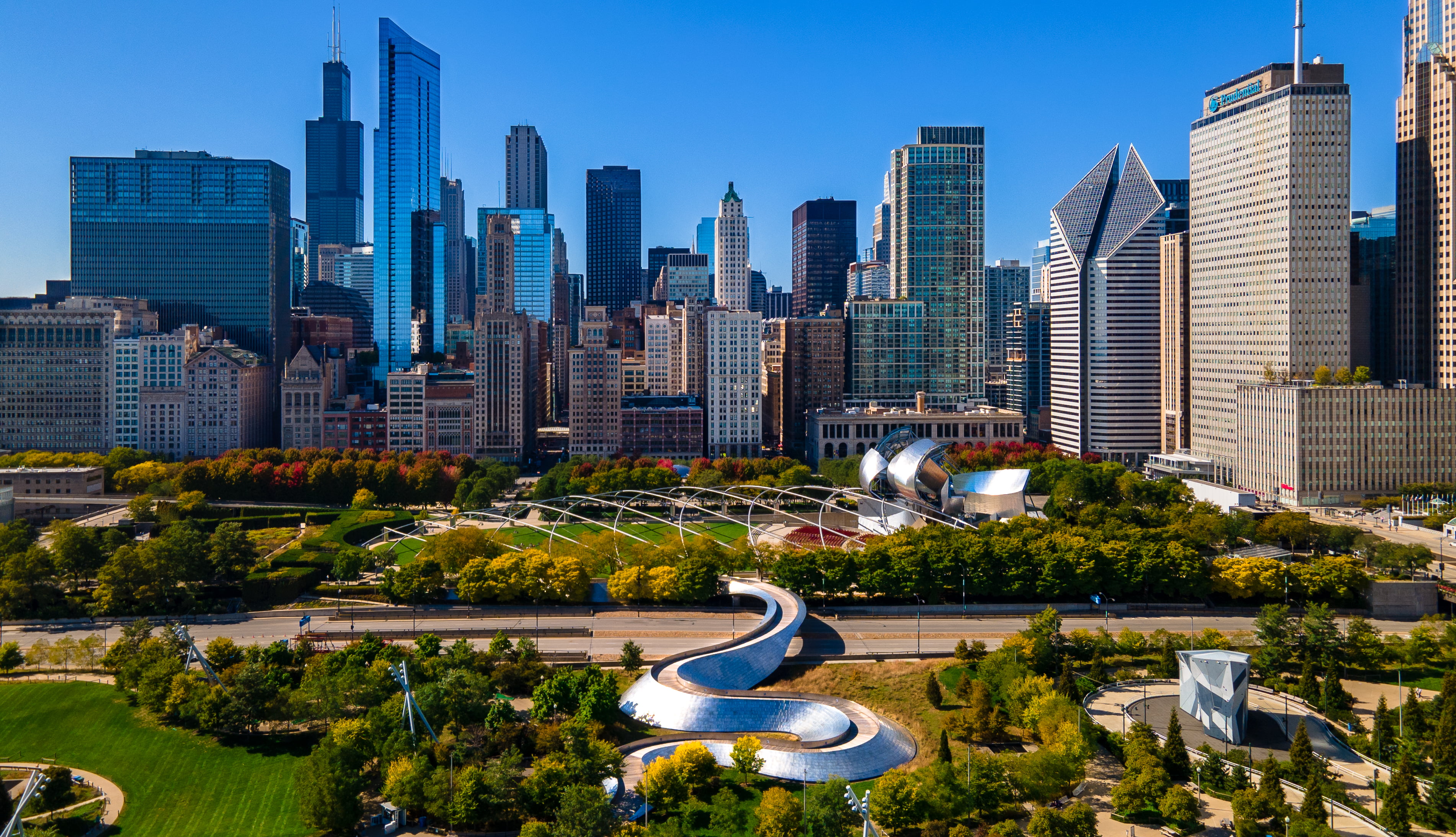 city, Chicago, 2K, skyline, HD Wallpaper